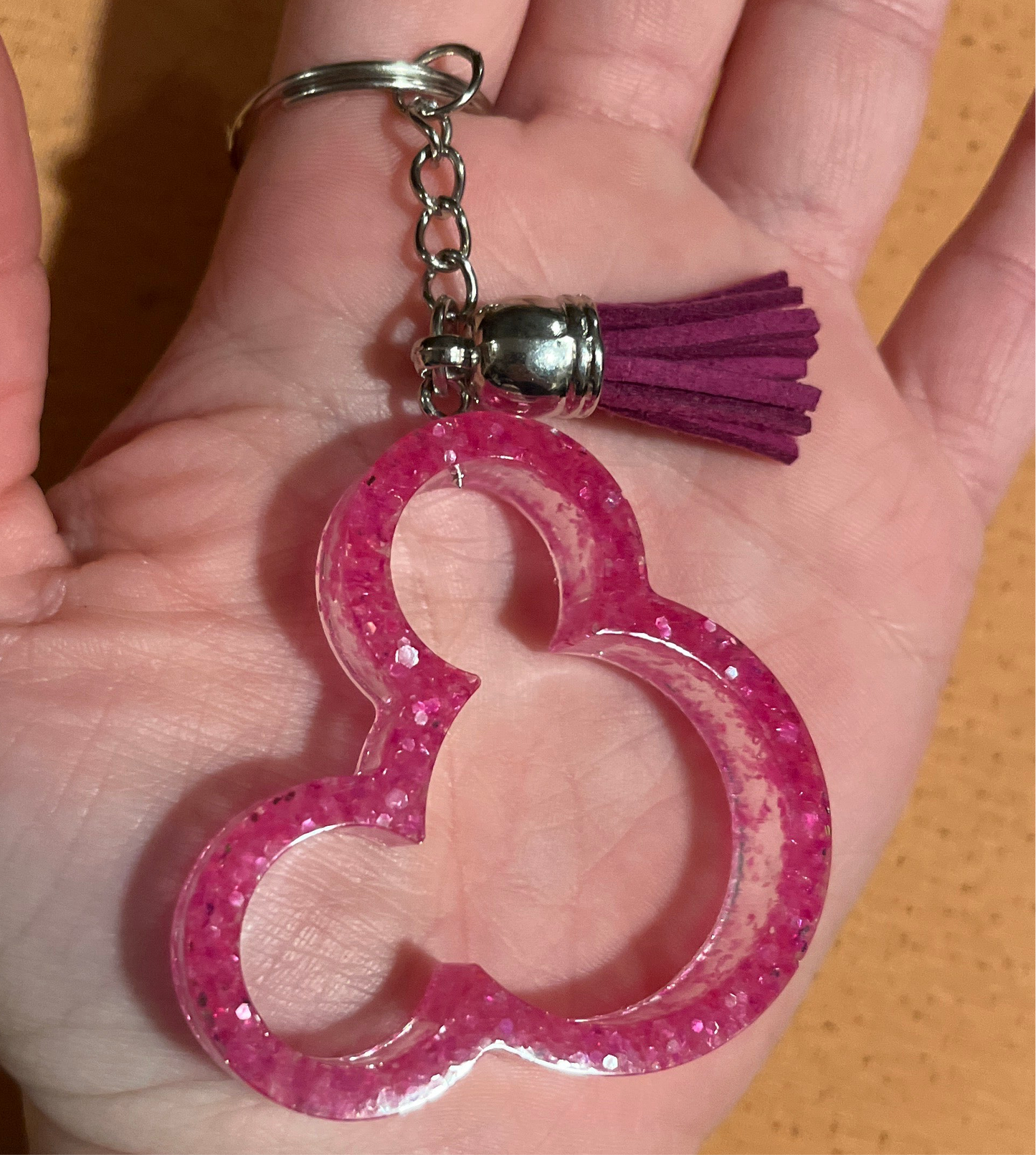 Mickey Head Resin Keychains