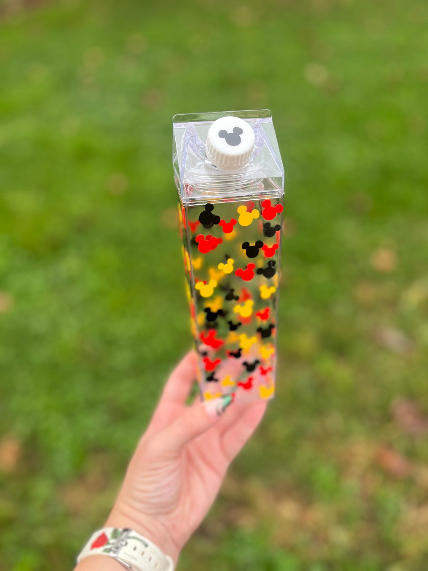 Mickey Head Milk Carton Water Bottle