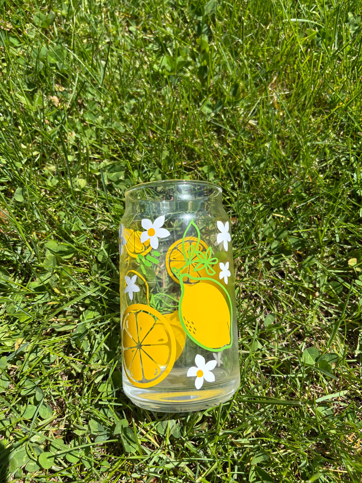 Lemon Soda Can Glass