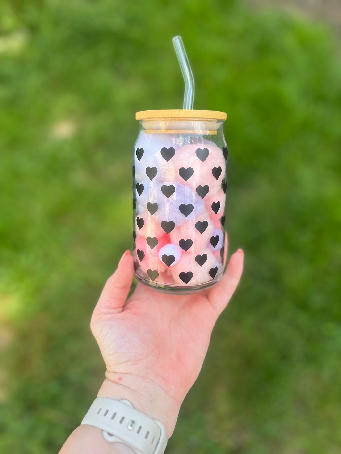 Trendy Heart Soda Can Glass