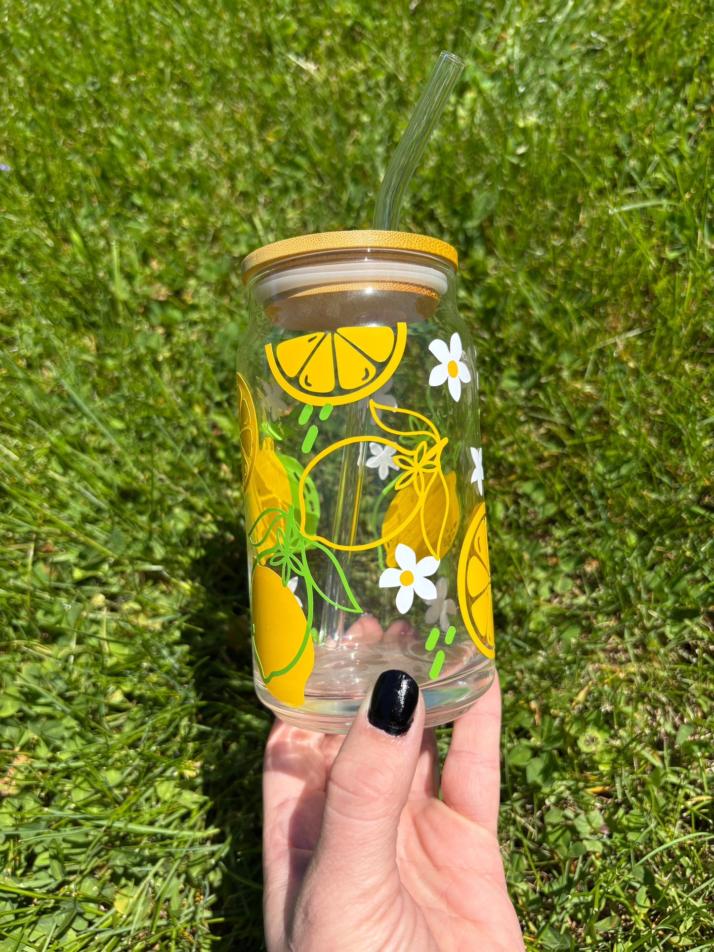 Lemon Soda Can Glass