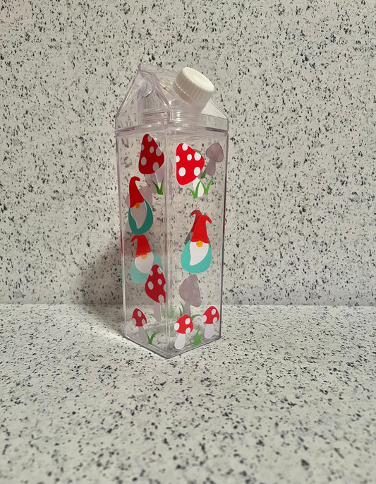 Cottage Core Milk Carton Water Bottle