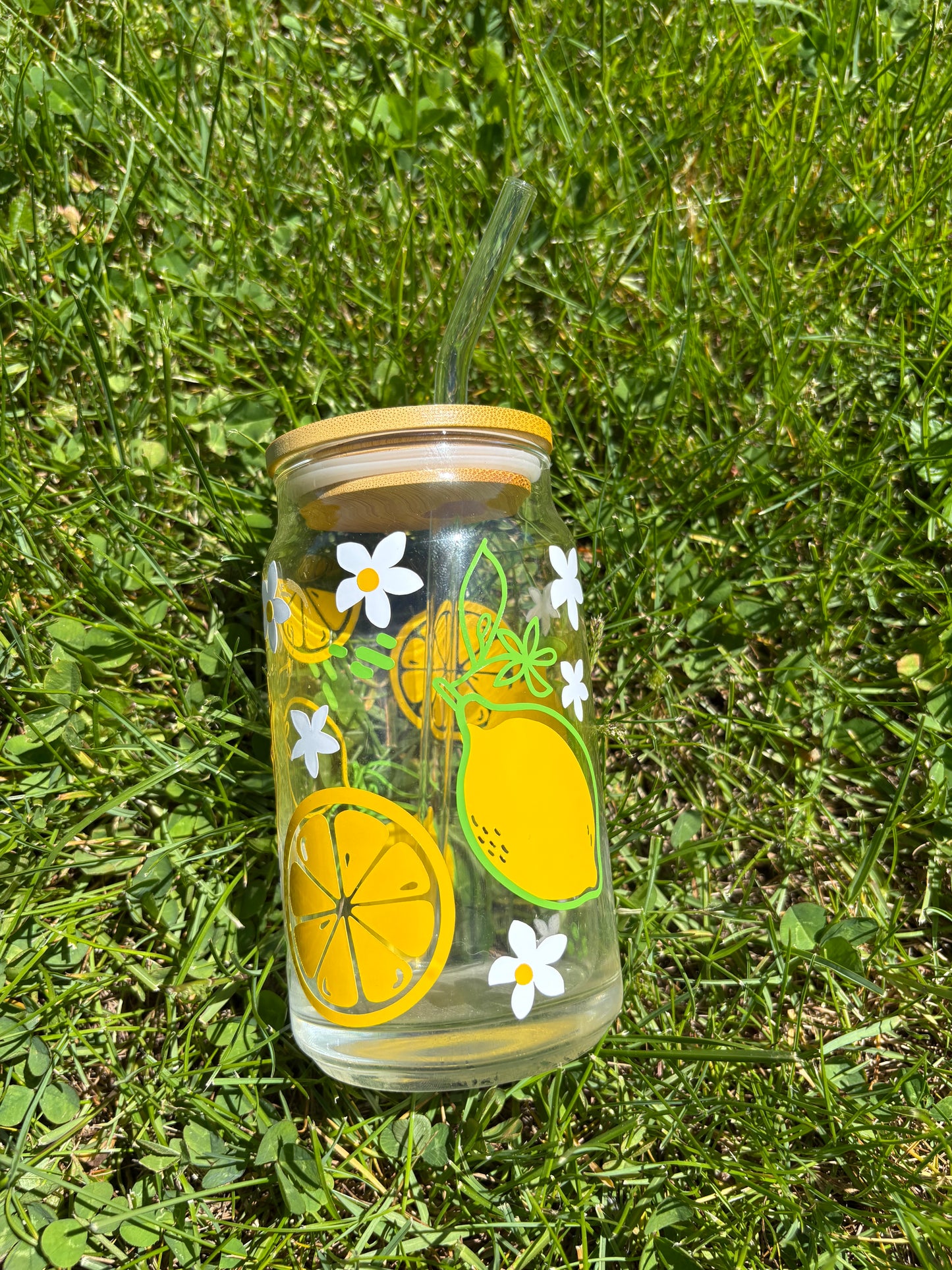 Lemon Soda Can Glass