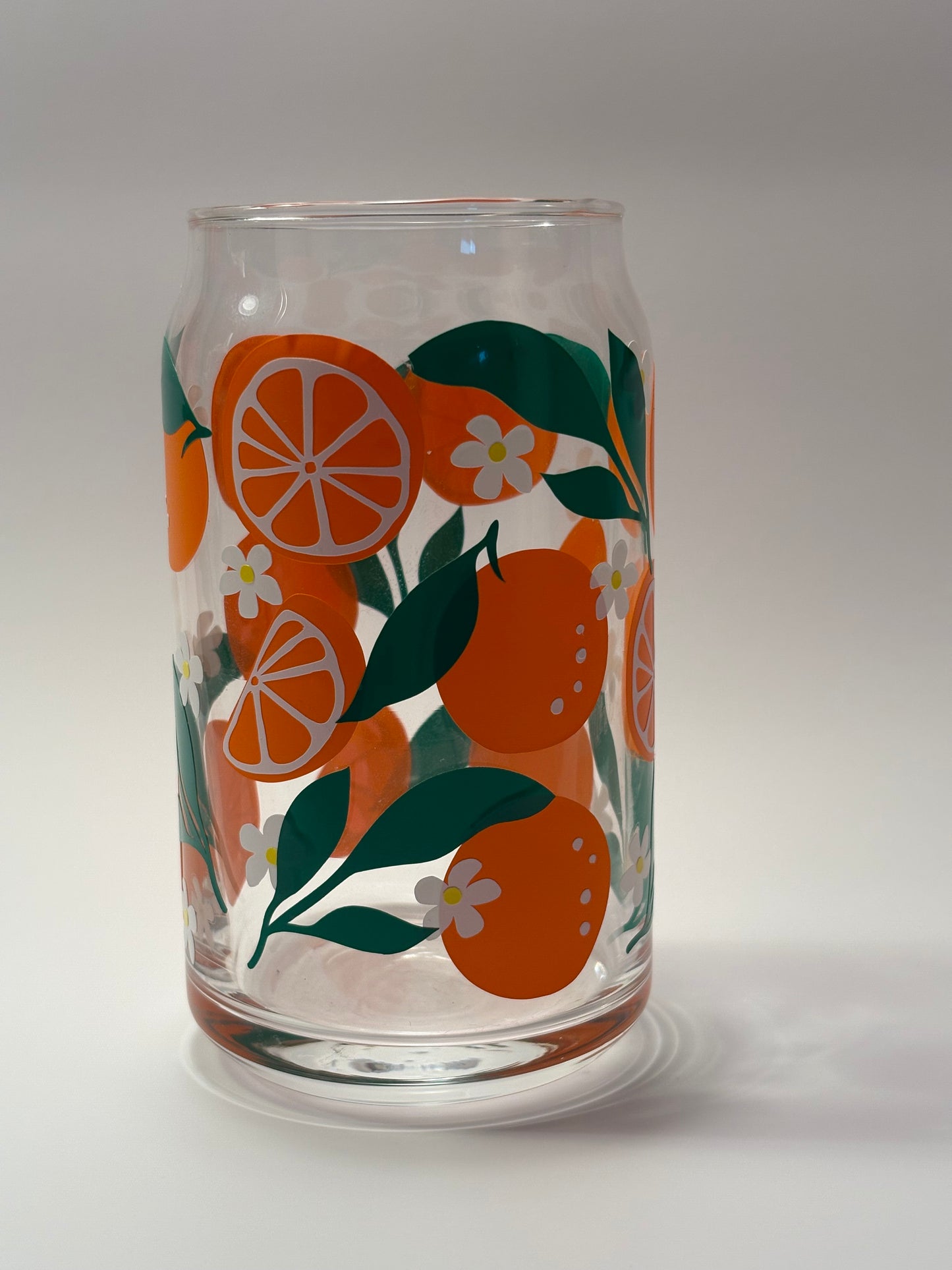 Orange Soda Can Glass