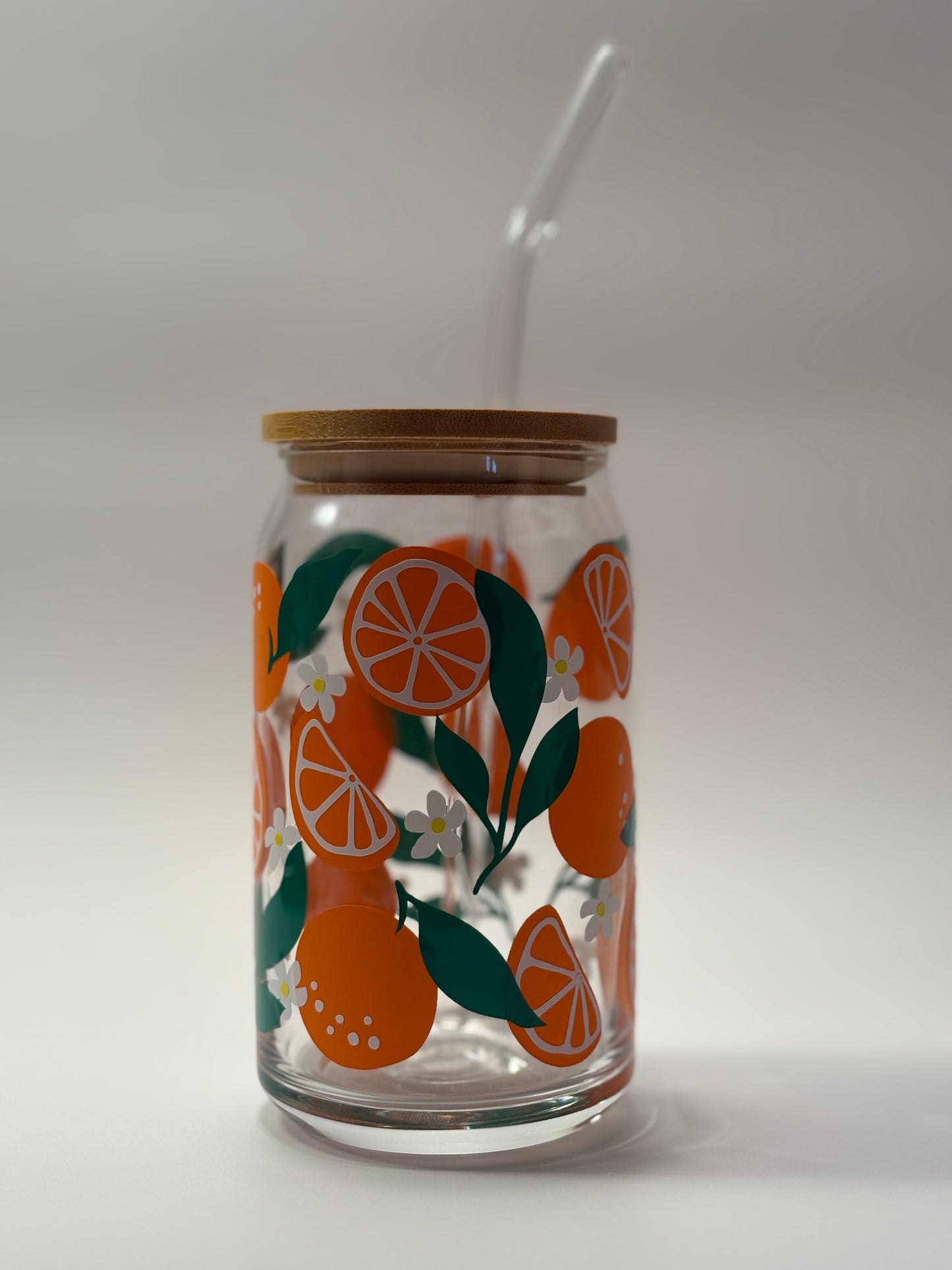 Orange Soda Can Glass