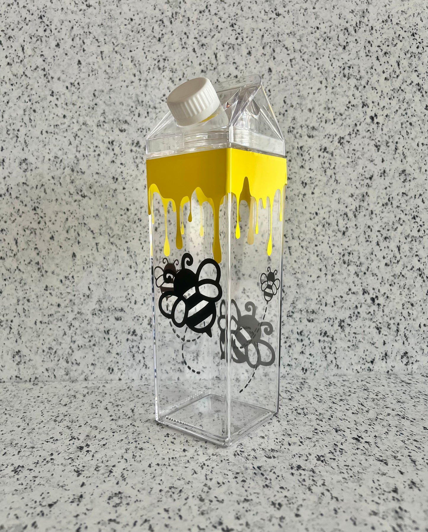 Bee and Honey Milk Carton Water Bottle