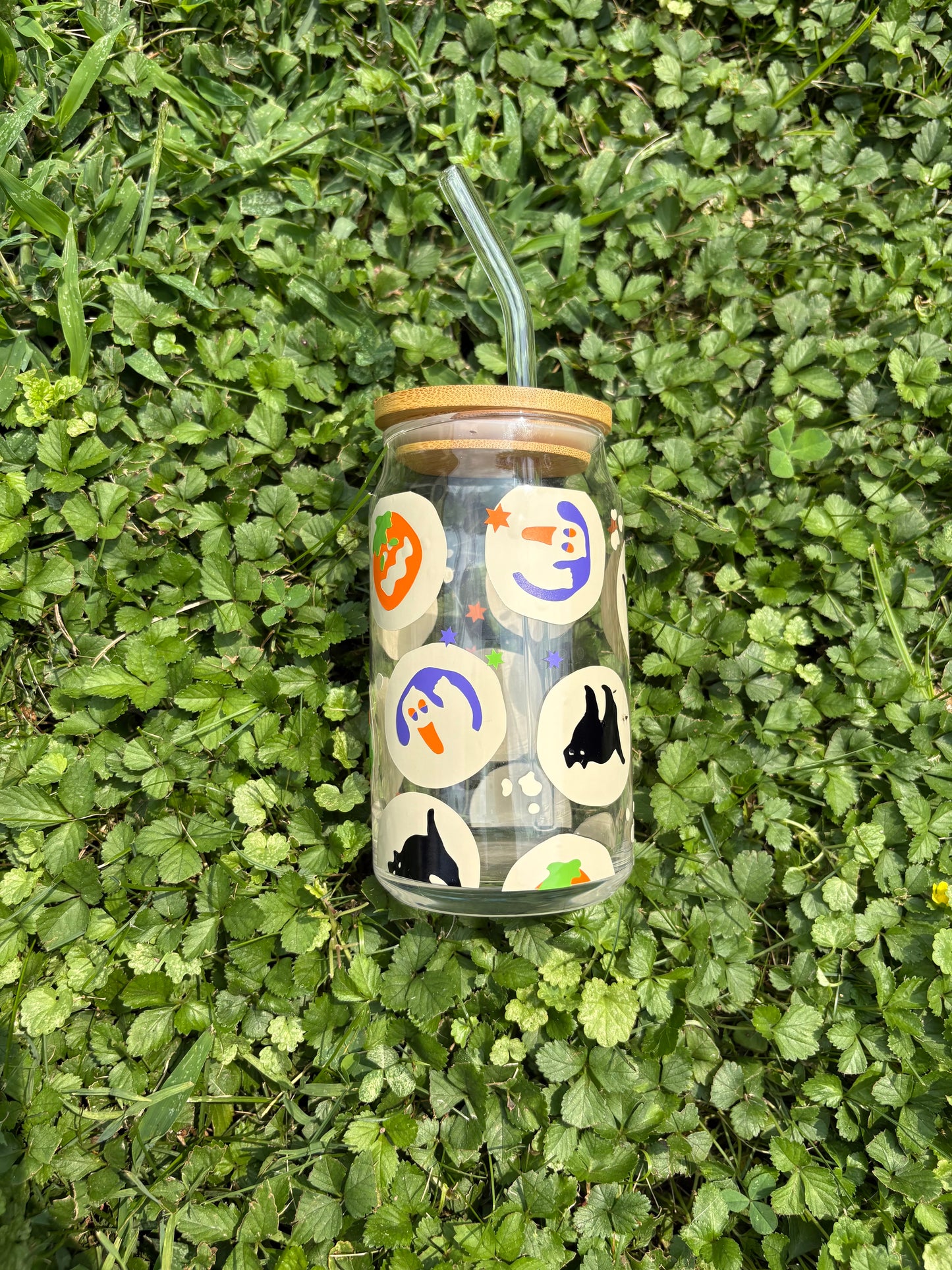 Halloween Cookie Soda Can Glass