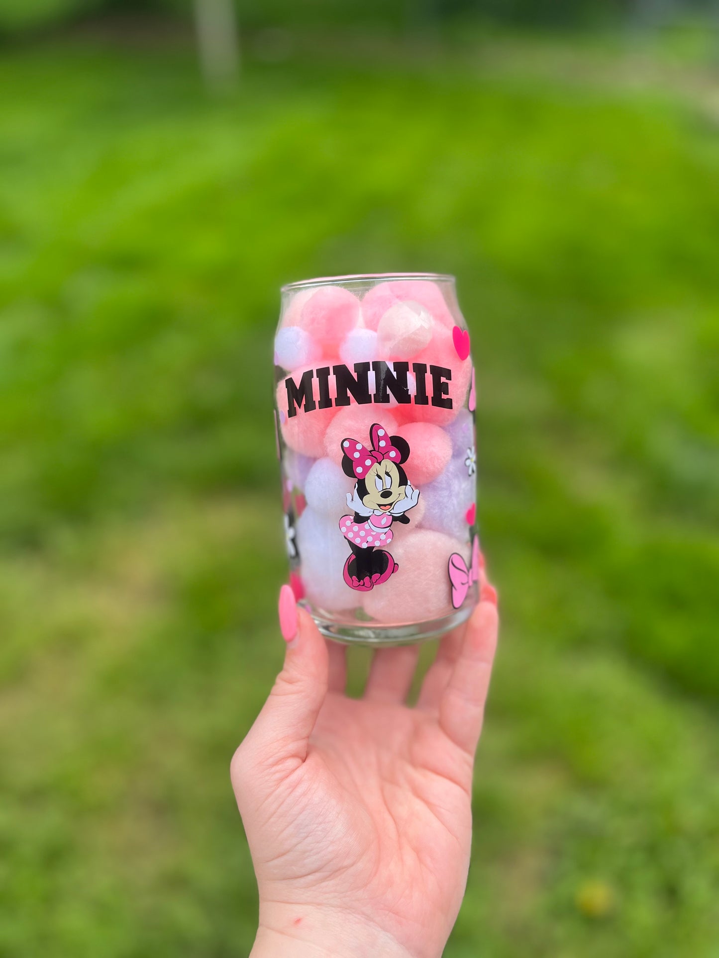Minnie Mouse Soda Can Glass