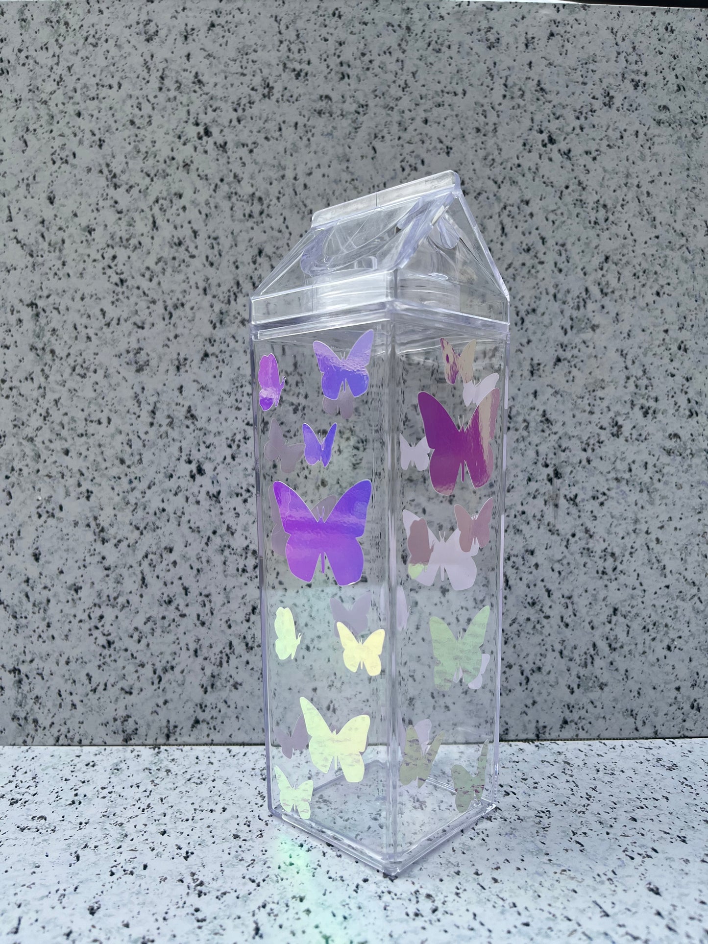 Butterfly Milk Carton Water Bottle