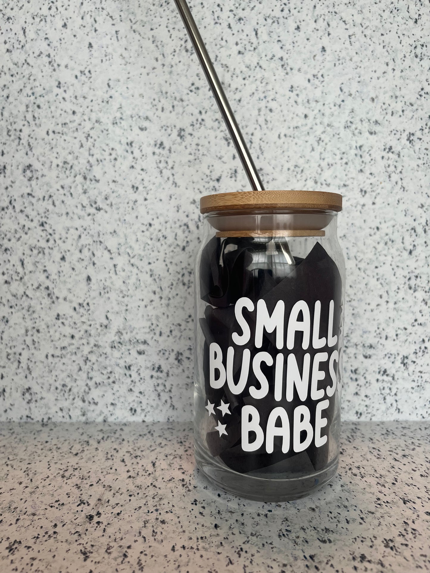 Small Business Babe / Owner Soda Can Glass