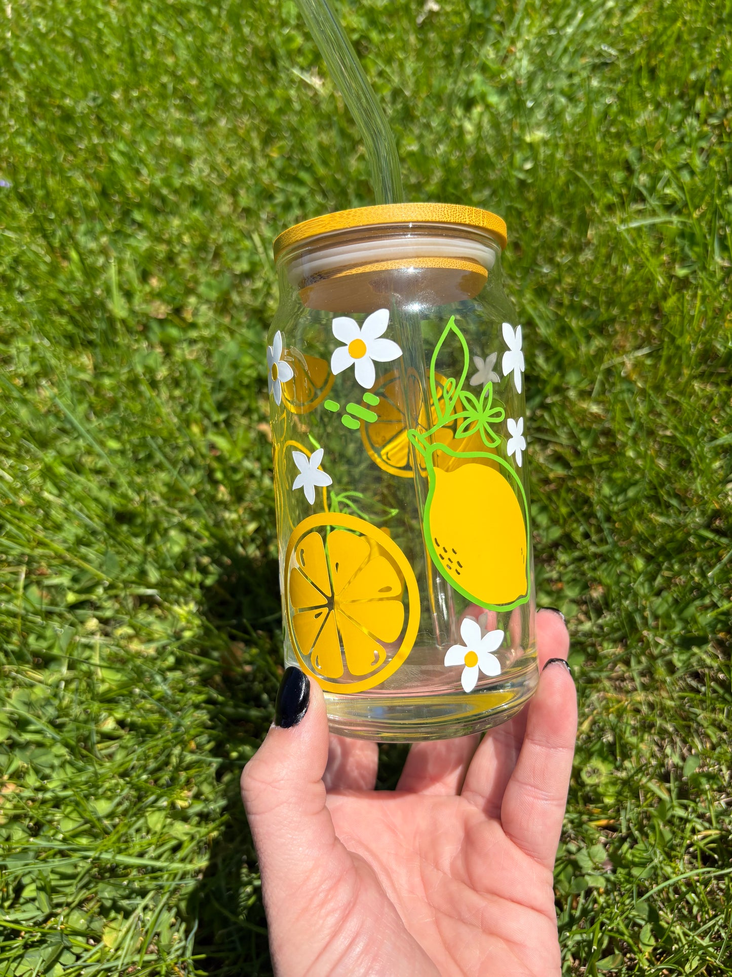 Lemon Soda Can Glass