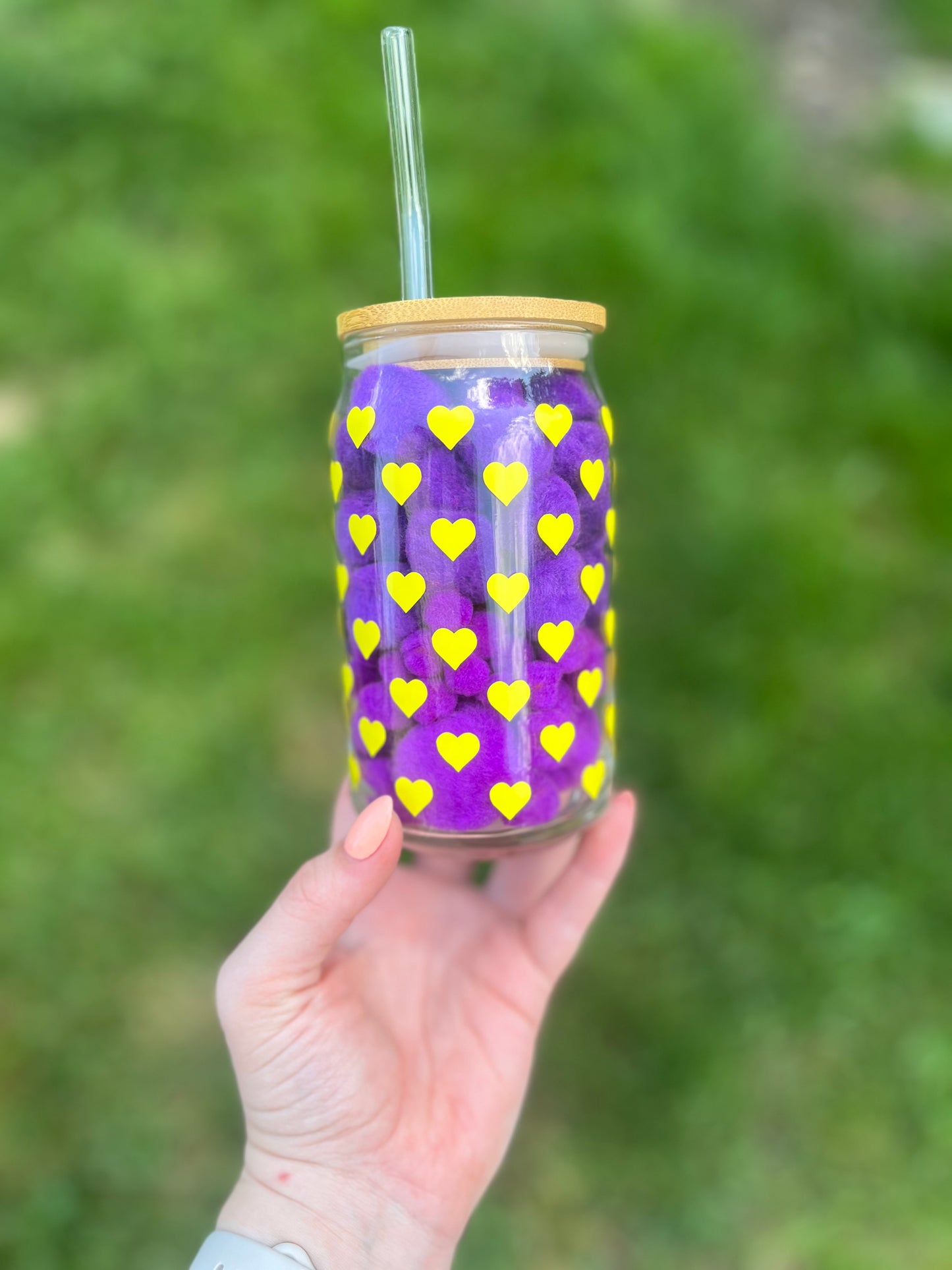 Trendy Heart Soda Can Glass