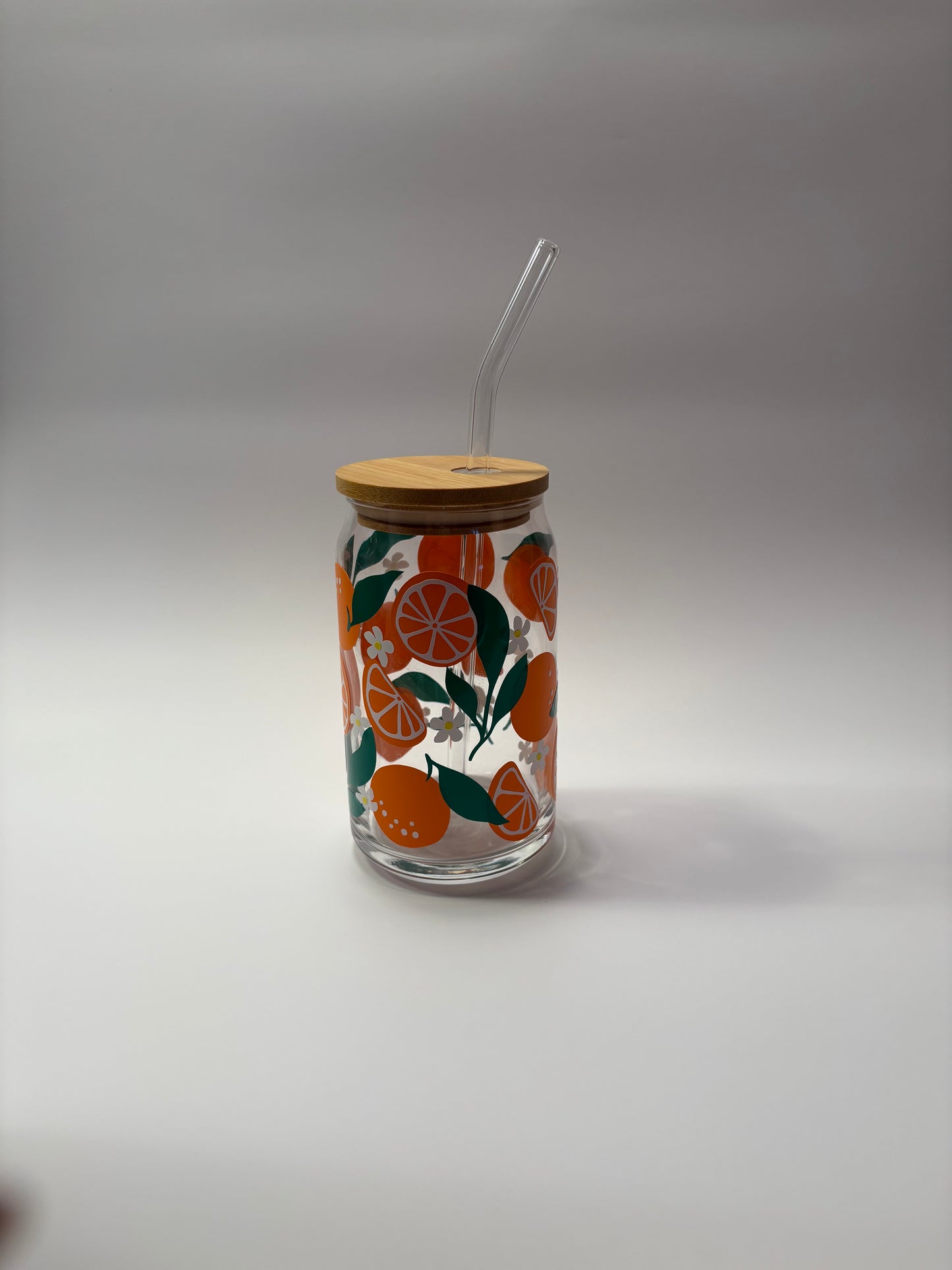 Orange Soda Can Glass