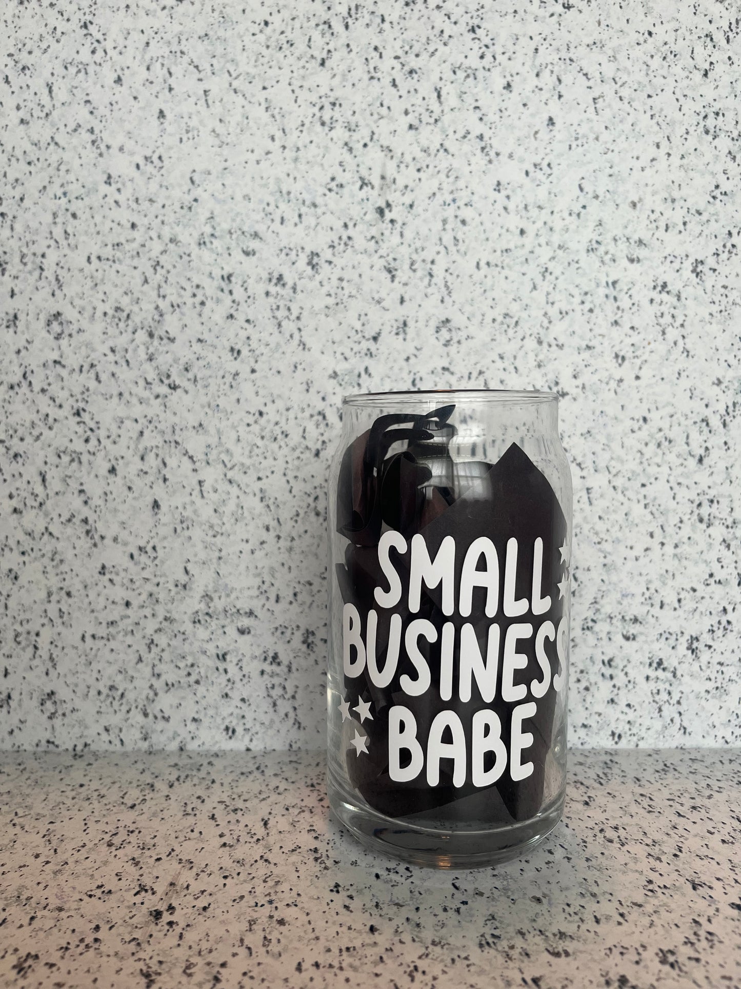 Small Business Babe / Owner Soda Can Glass