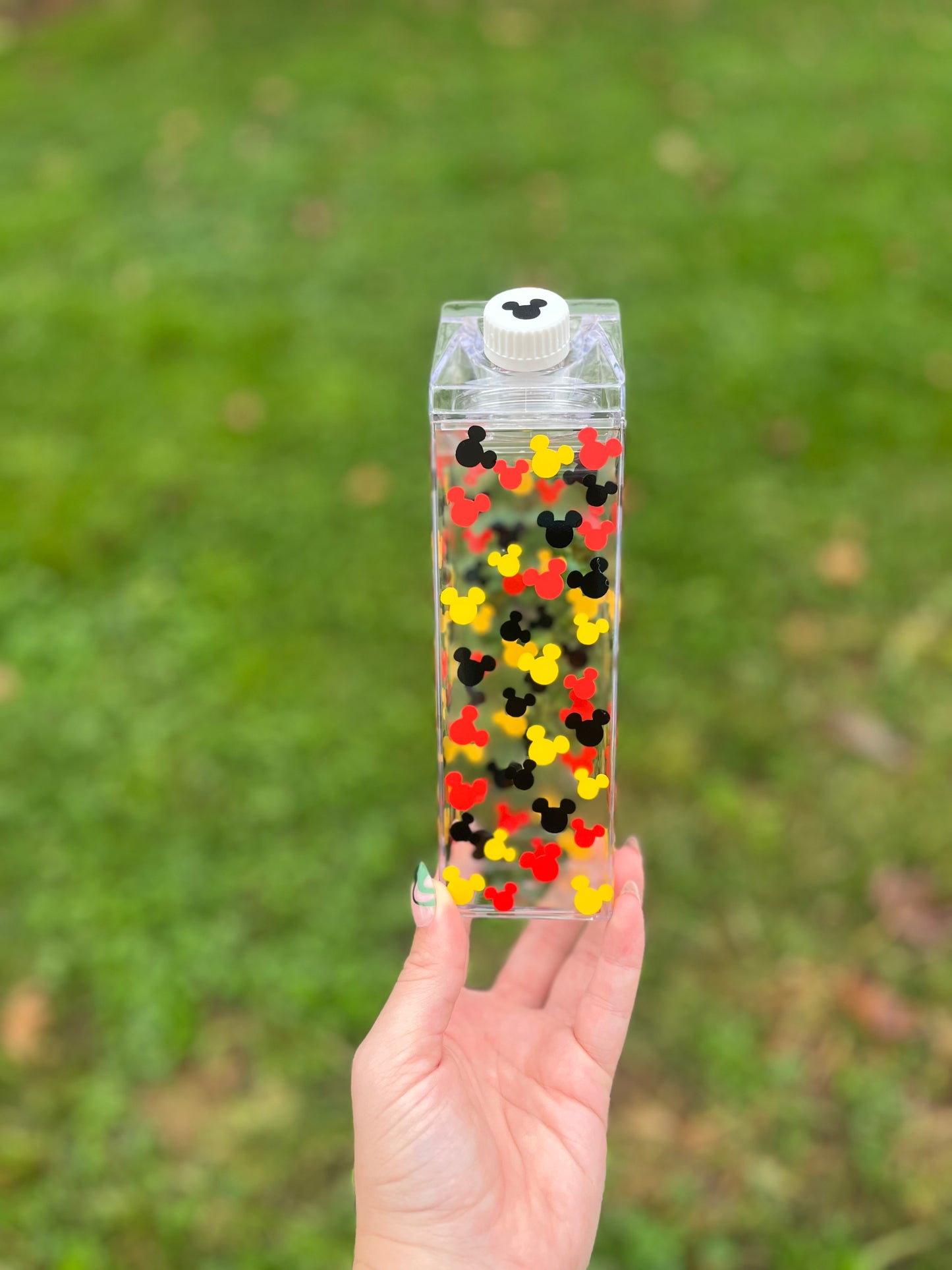 Mickey Head Milk Carton Water Bottle