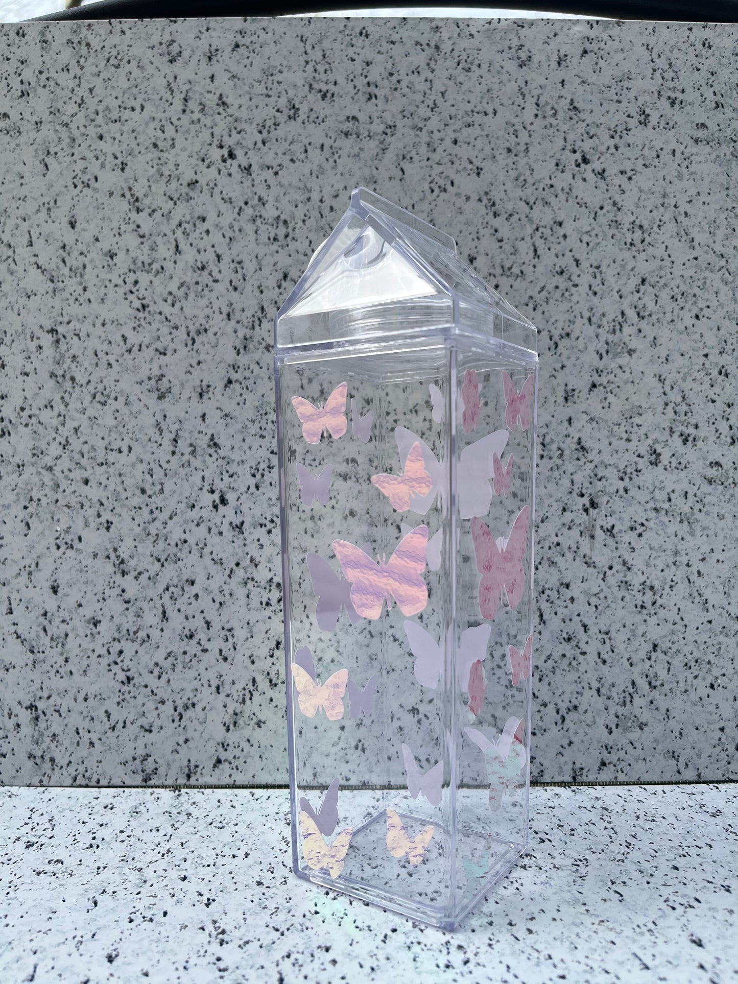 Butterfly Milk Carton Water Bottle