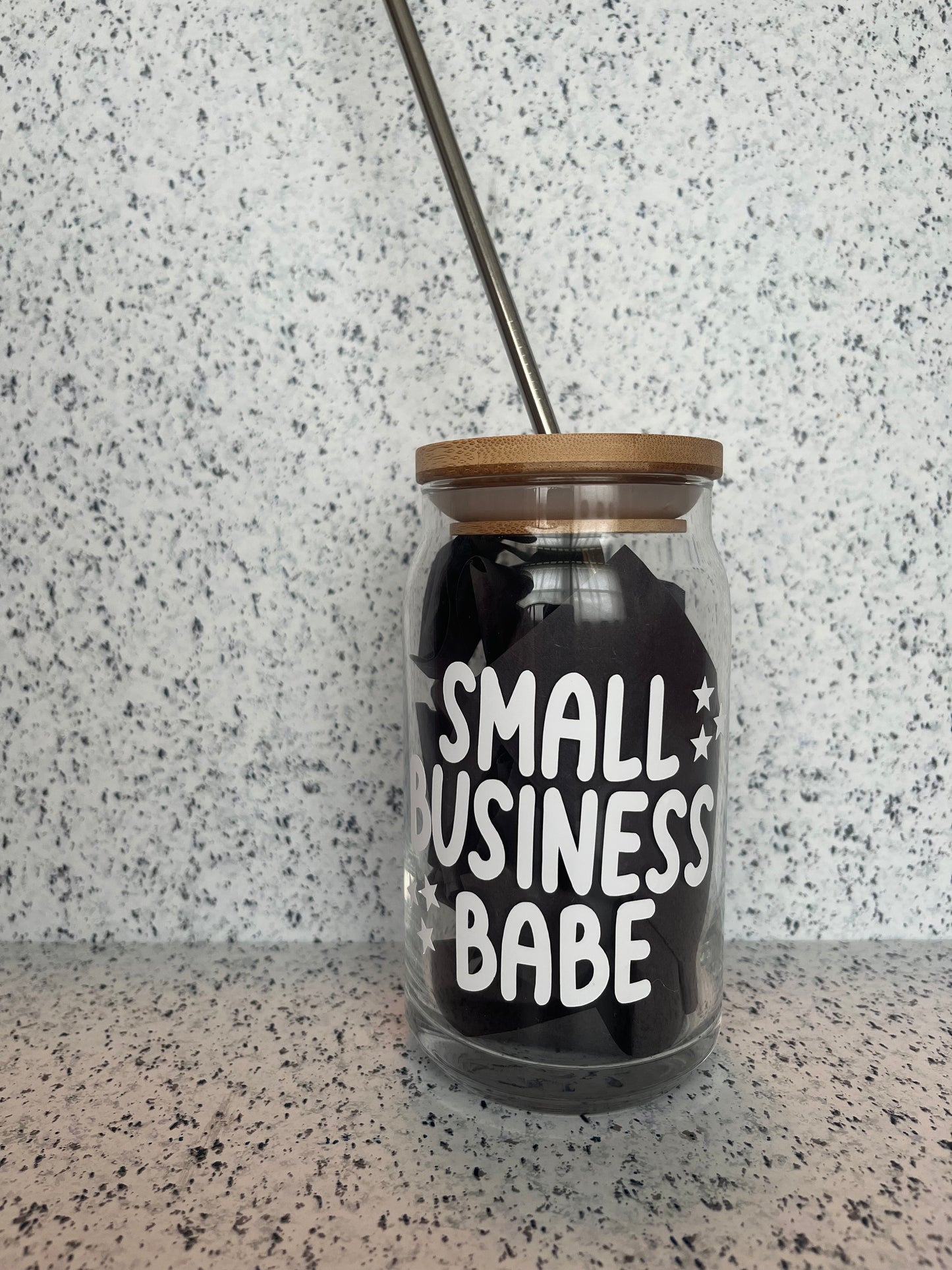 Small Business Babe / Owner Soda Can Glass