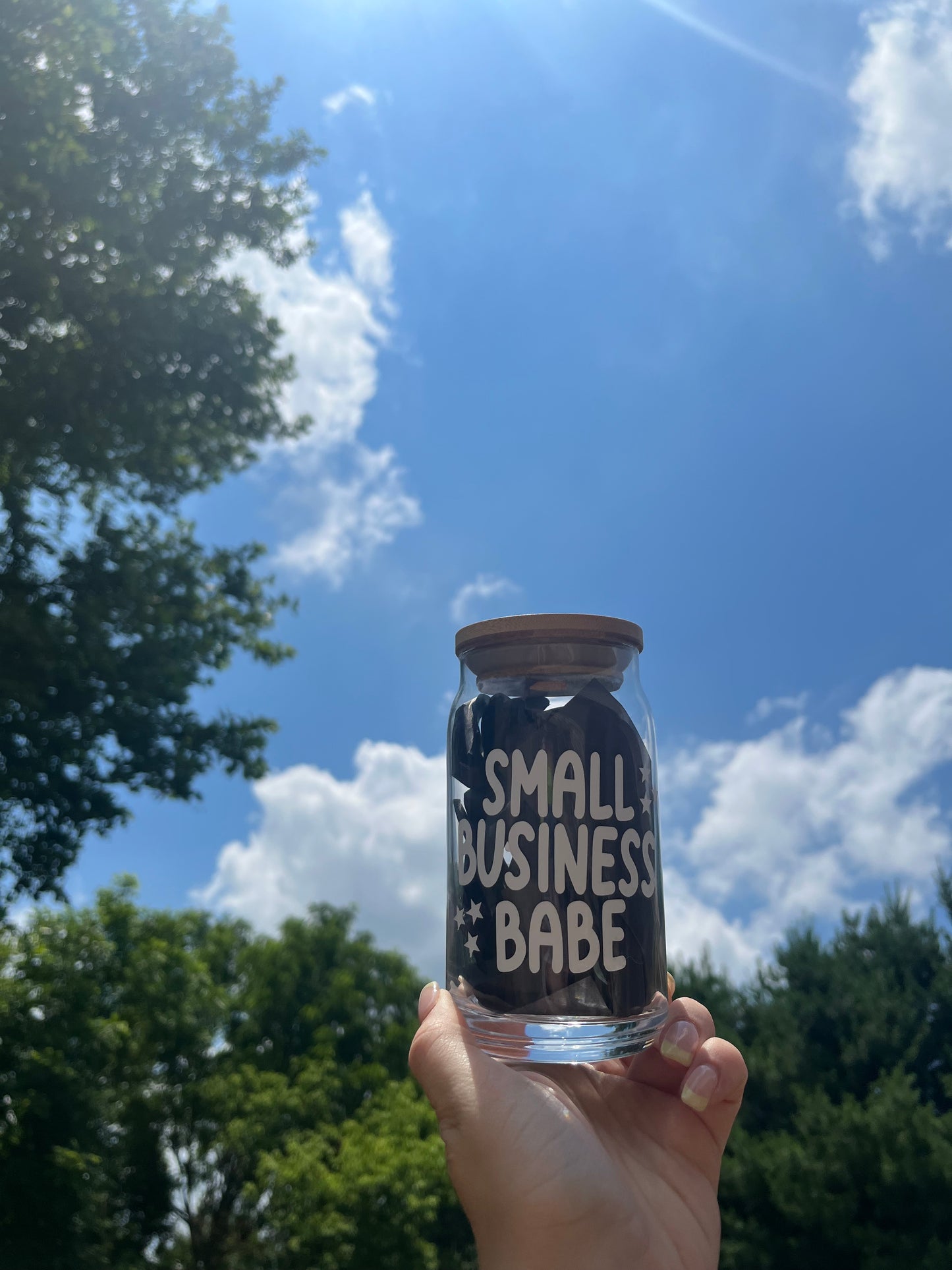 Small Business Babe / Owner Soda Can Glass