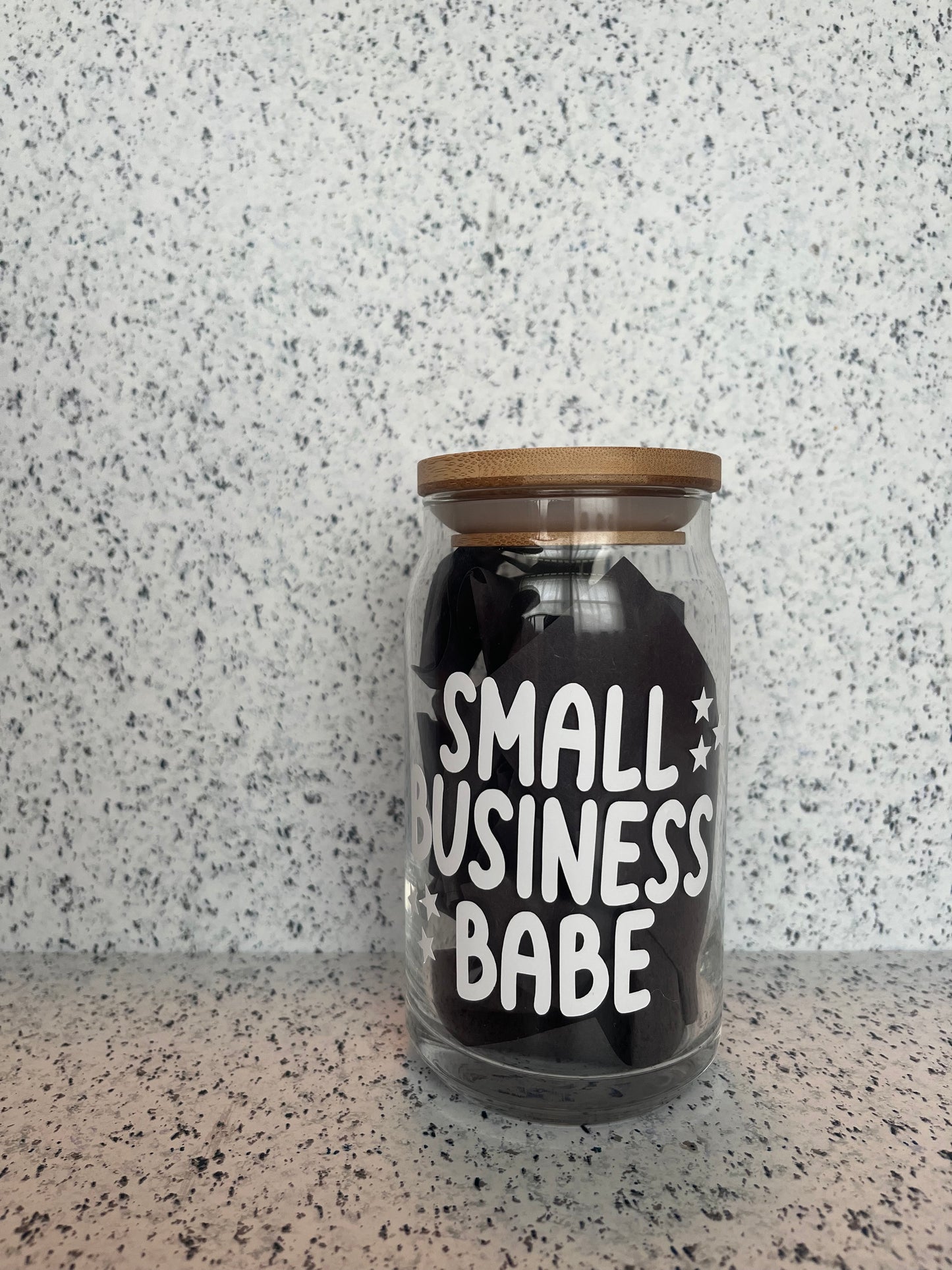 Small Business Babe / Owner Soda Can Glass