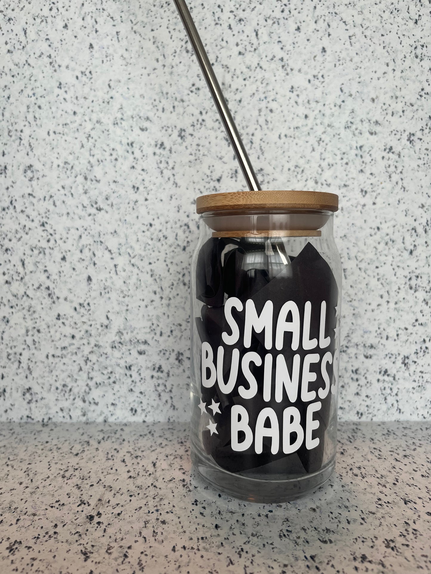 Small Business Babe / Owner Soda Can Glass