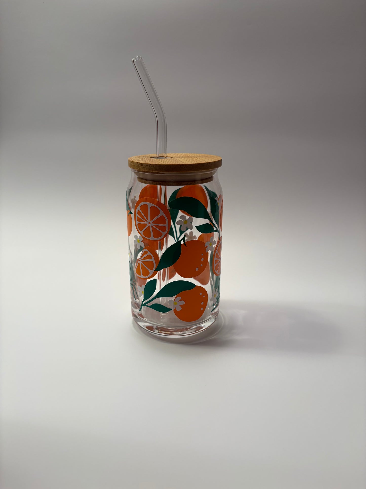 Orange Soda Can Glass