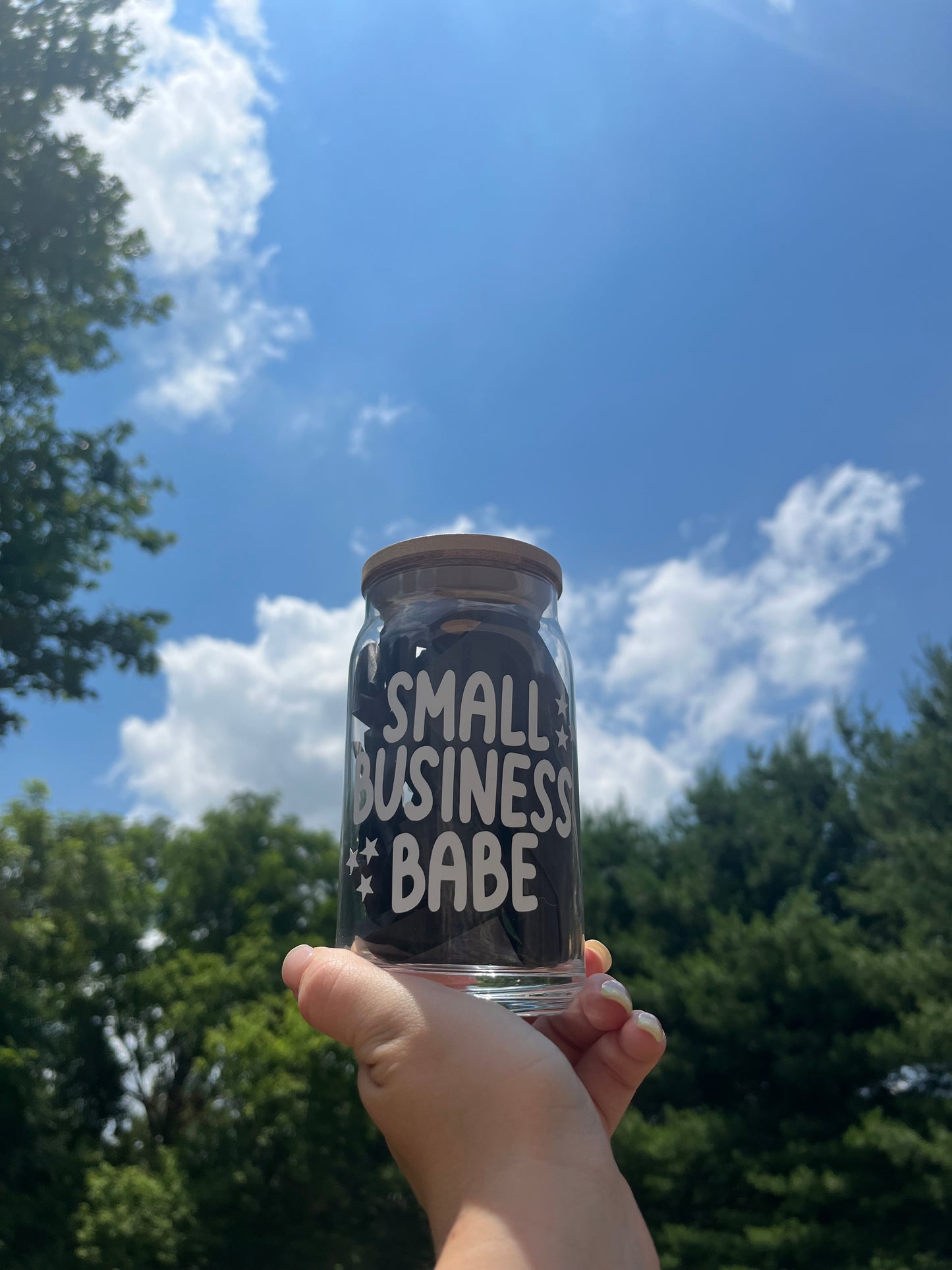Small Business Babe / Owner Soda Can Glass