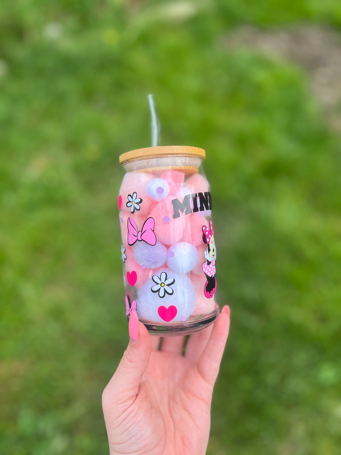 Minnie Mouse Soda Can Glass