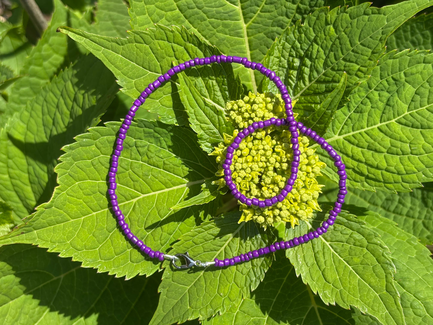 Solid Color Seed Bead Necklace