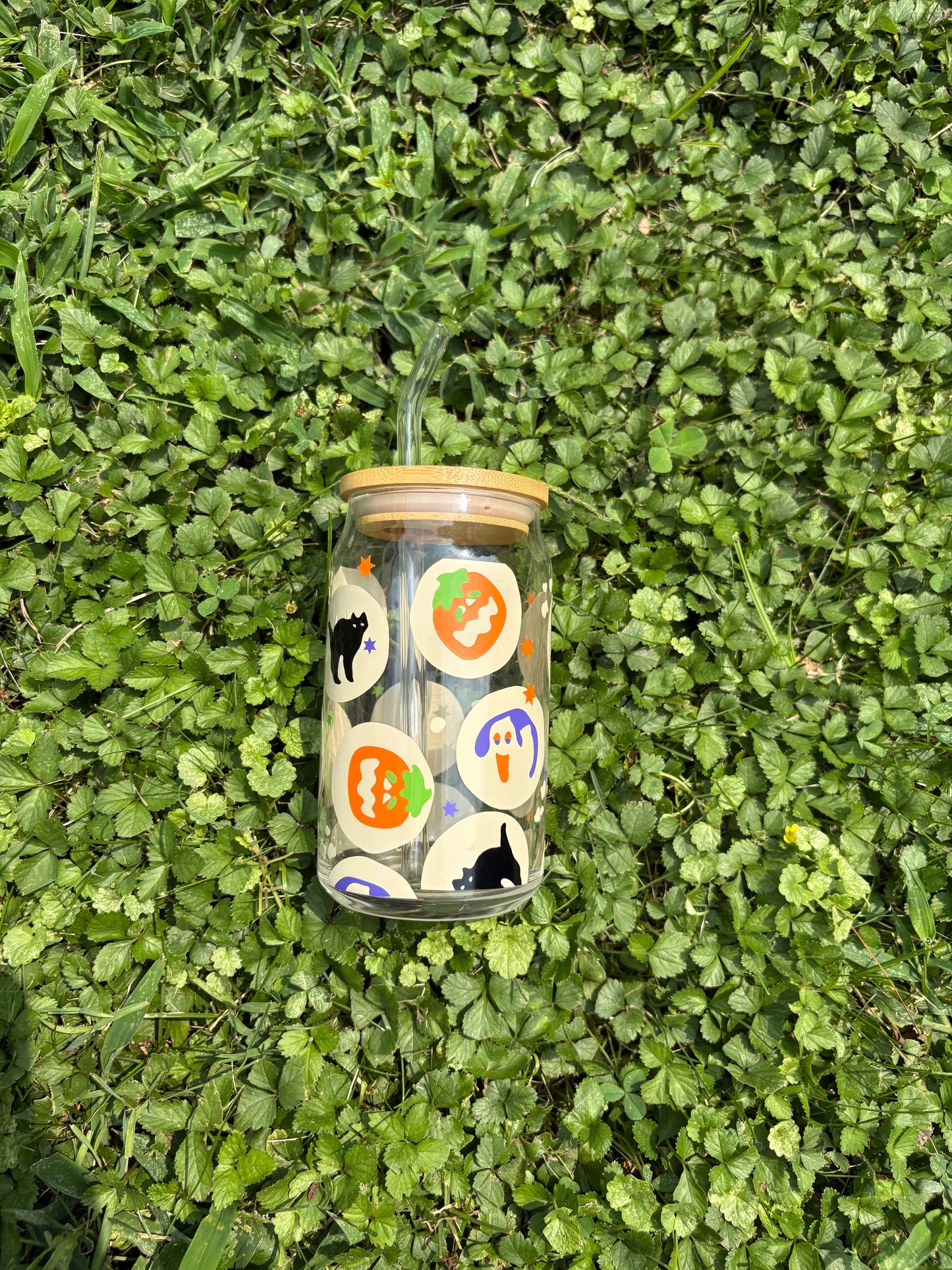 Halloween Cookie Soda Can Glass