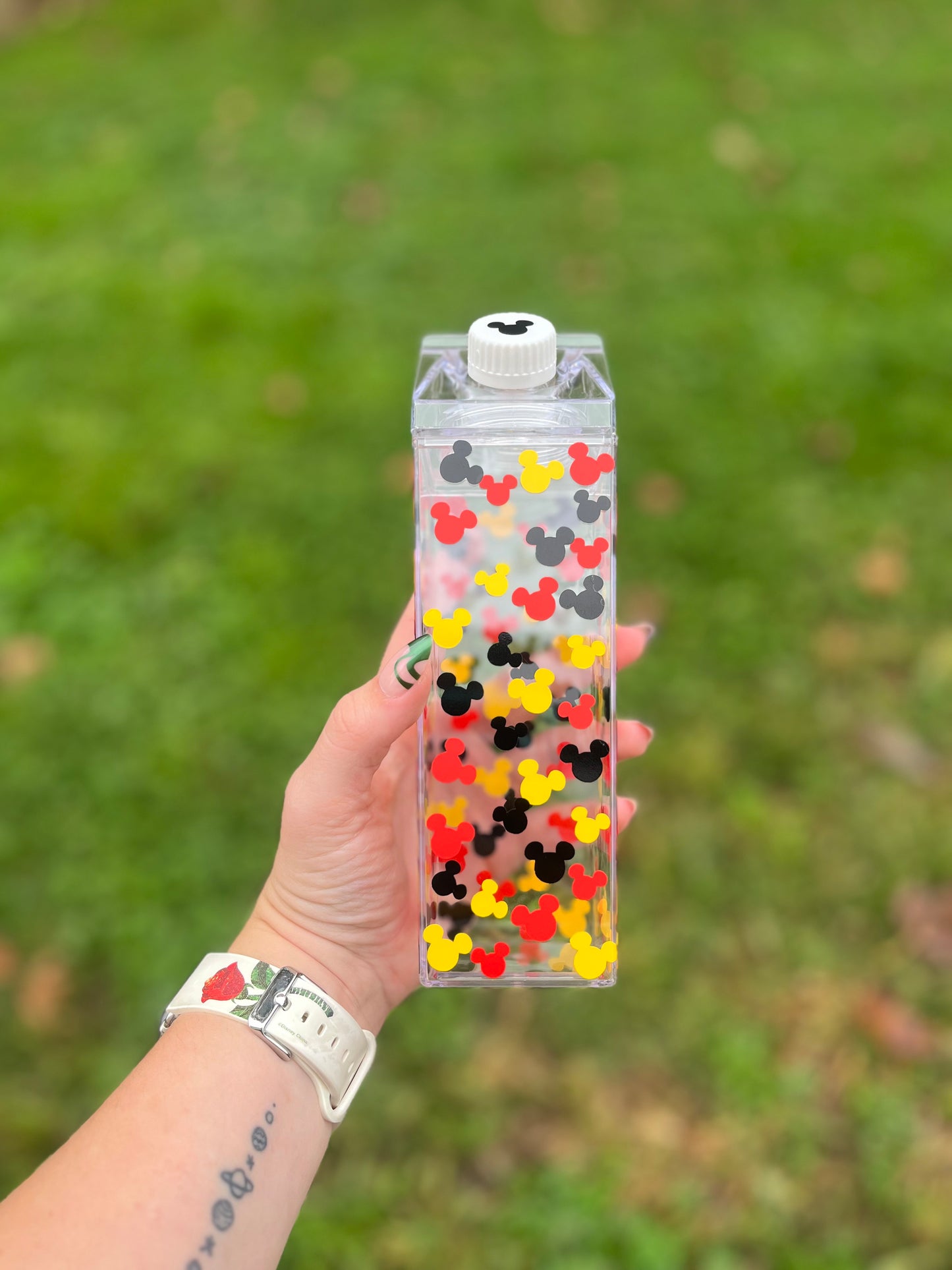 Mickey Head Milk Carton Water Bottle