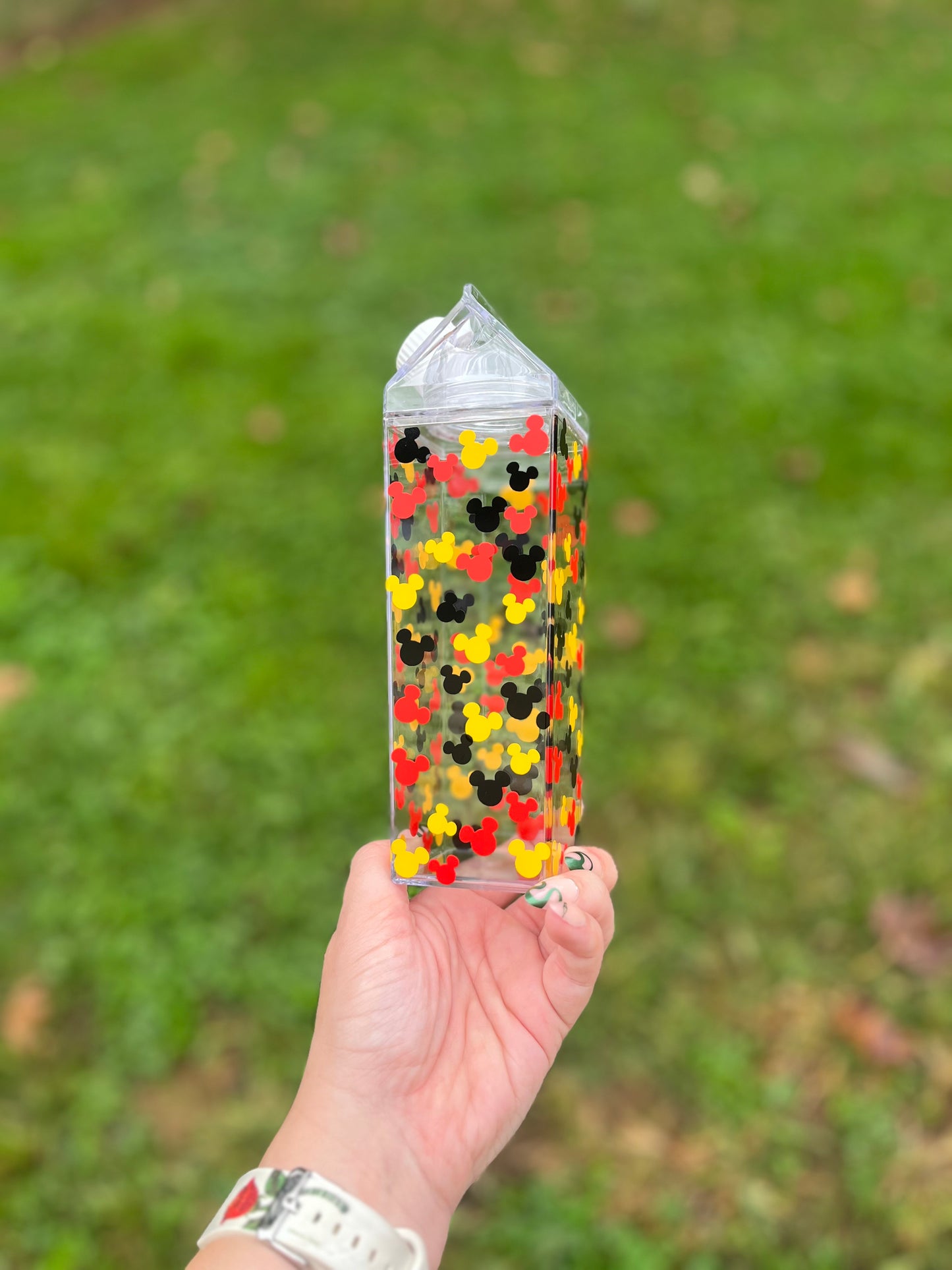 Mickey Head Milk Carton Water Bottle