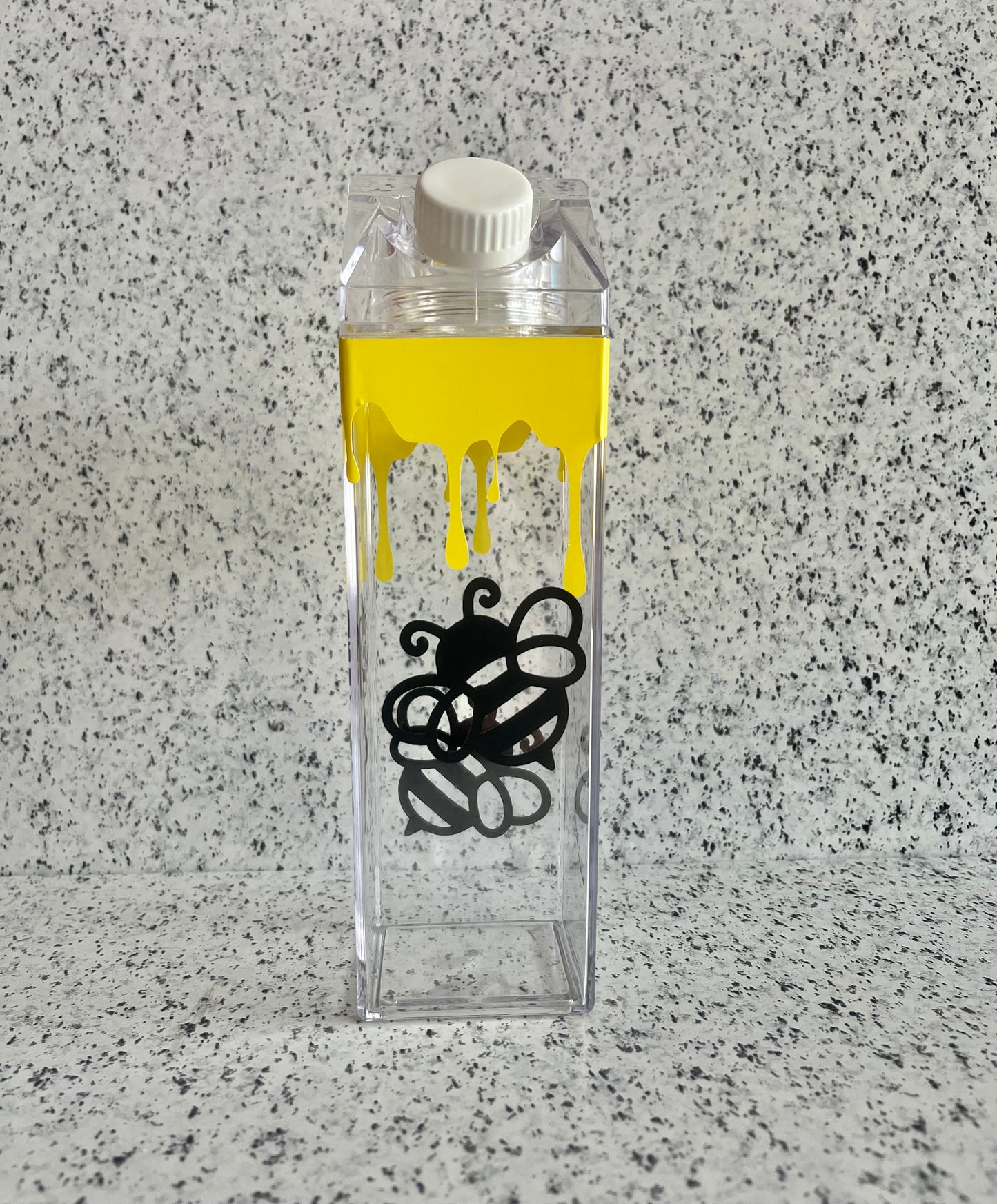 Bee and Honey Milk Carton Water Bottle