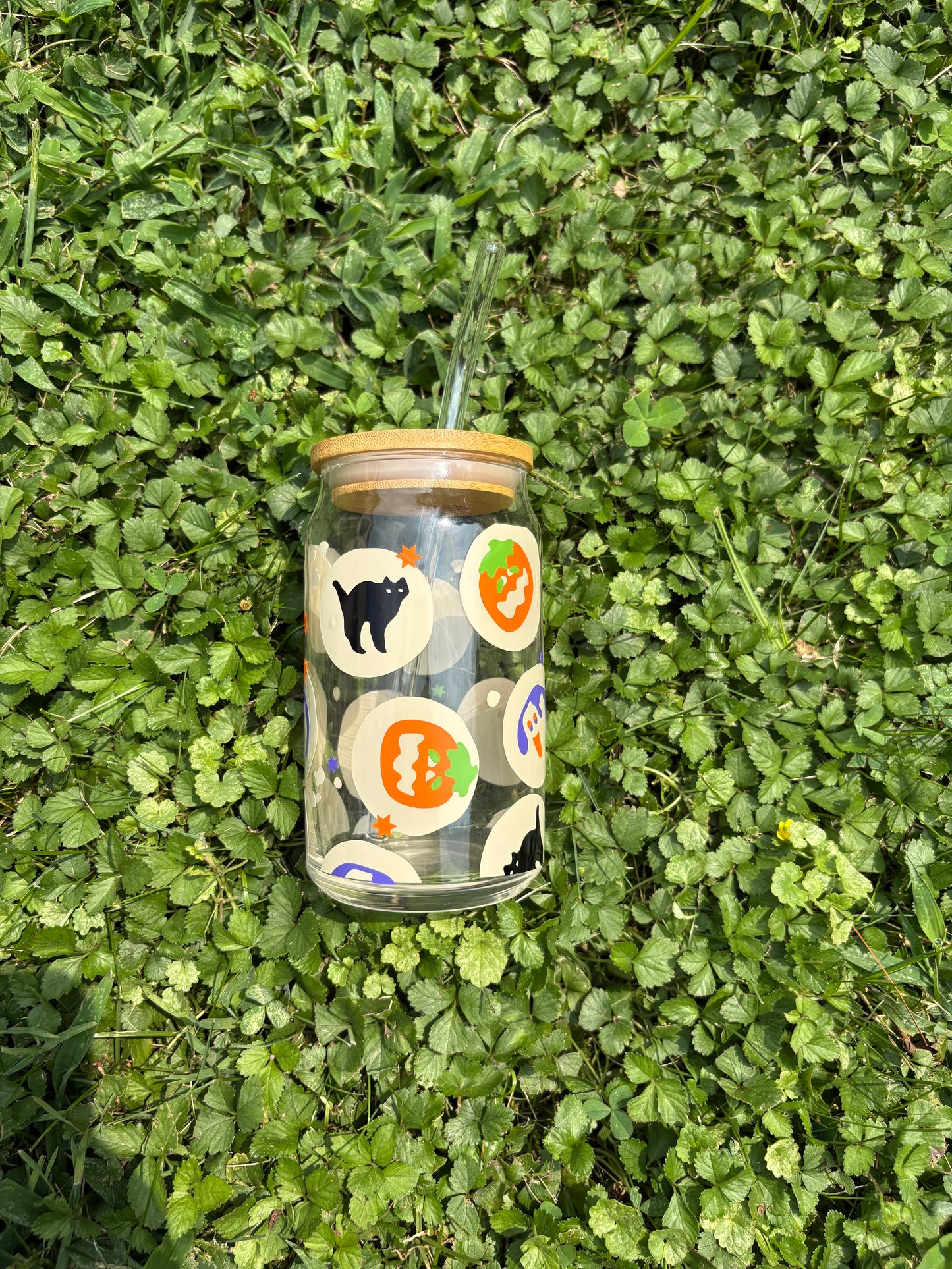 Halloween Cookie Soda Can Glass