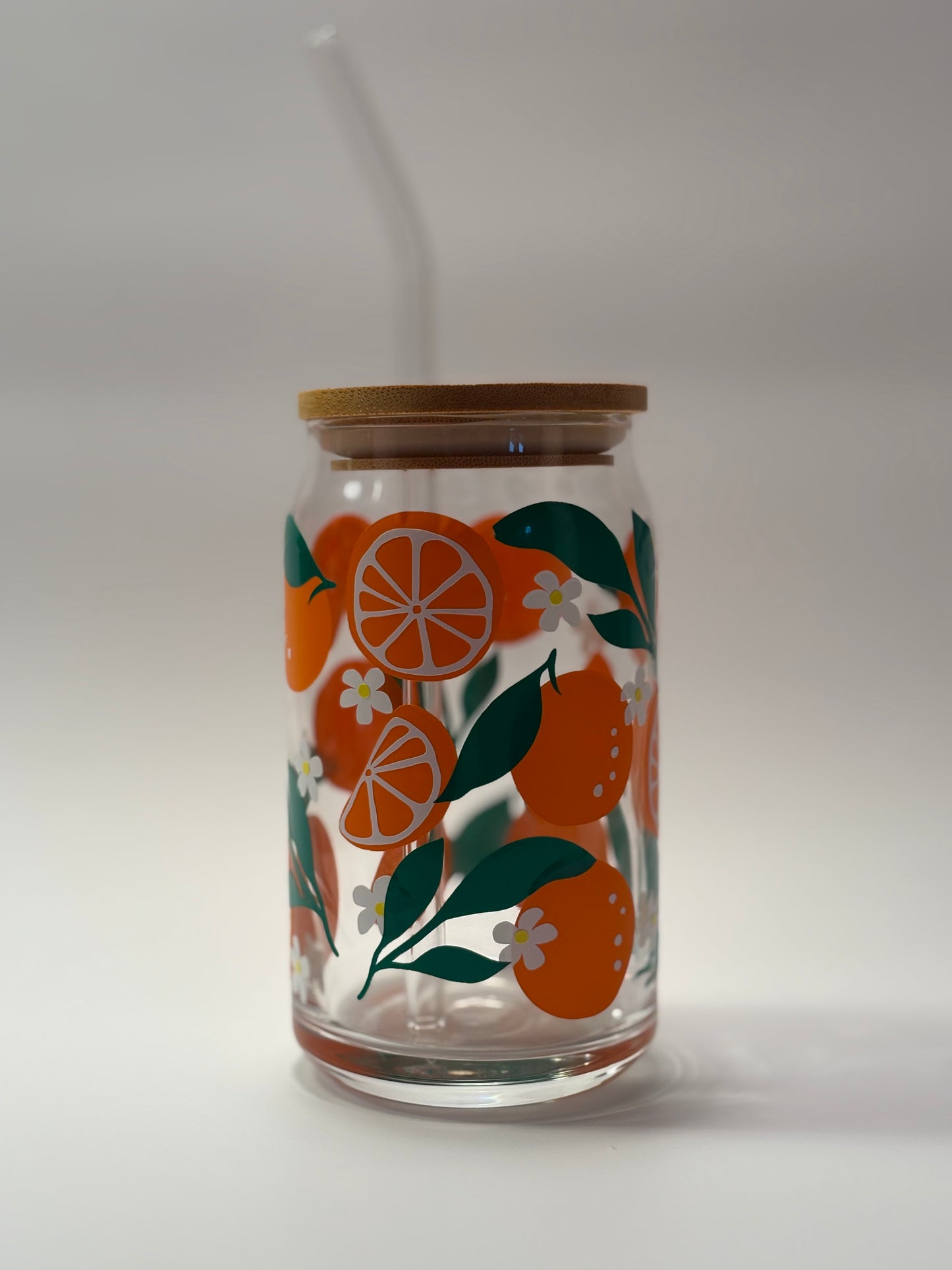 Orange Soda Can Glass