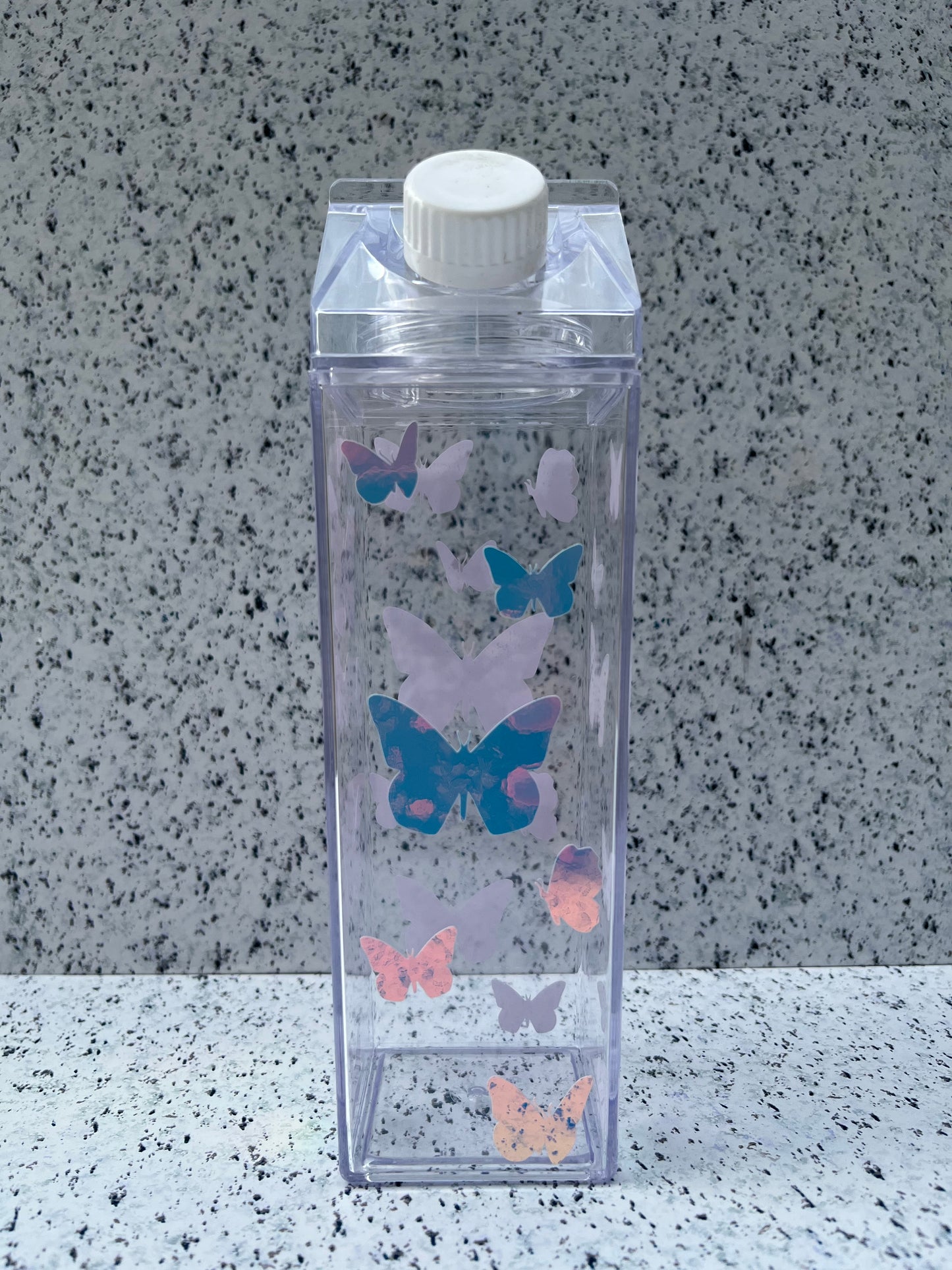 Butterfly Milk Carton Water Bottle