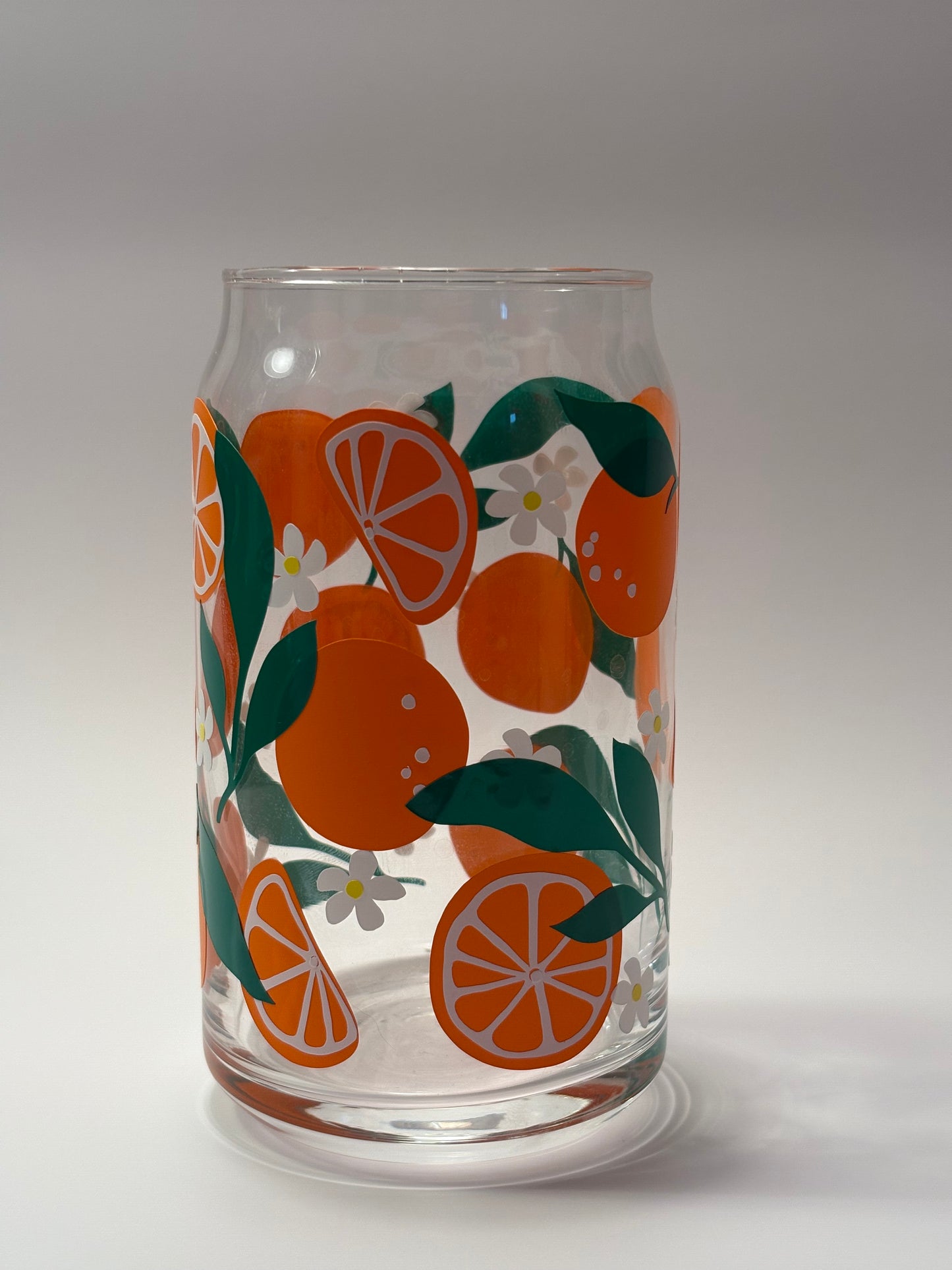 Orange Soda Can Glass