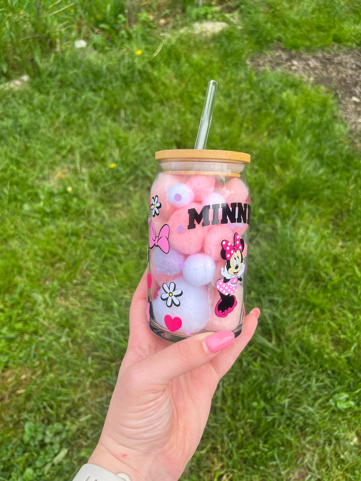 Minnie Mouse Soda Can Glass