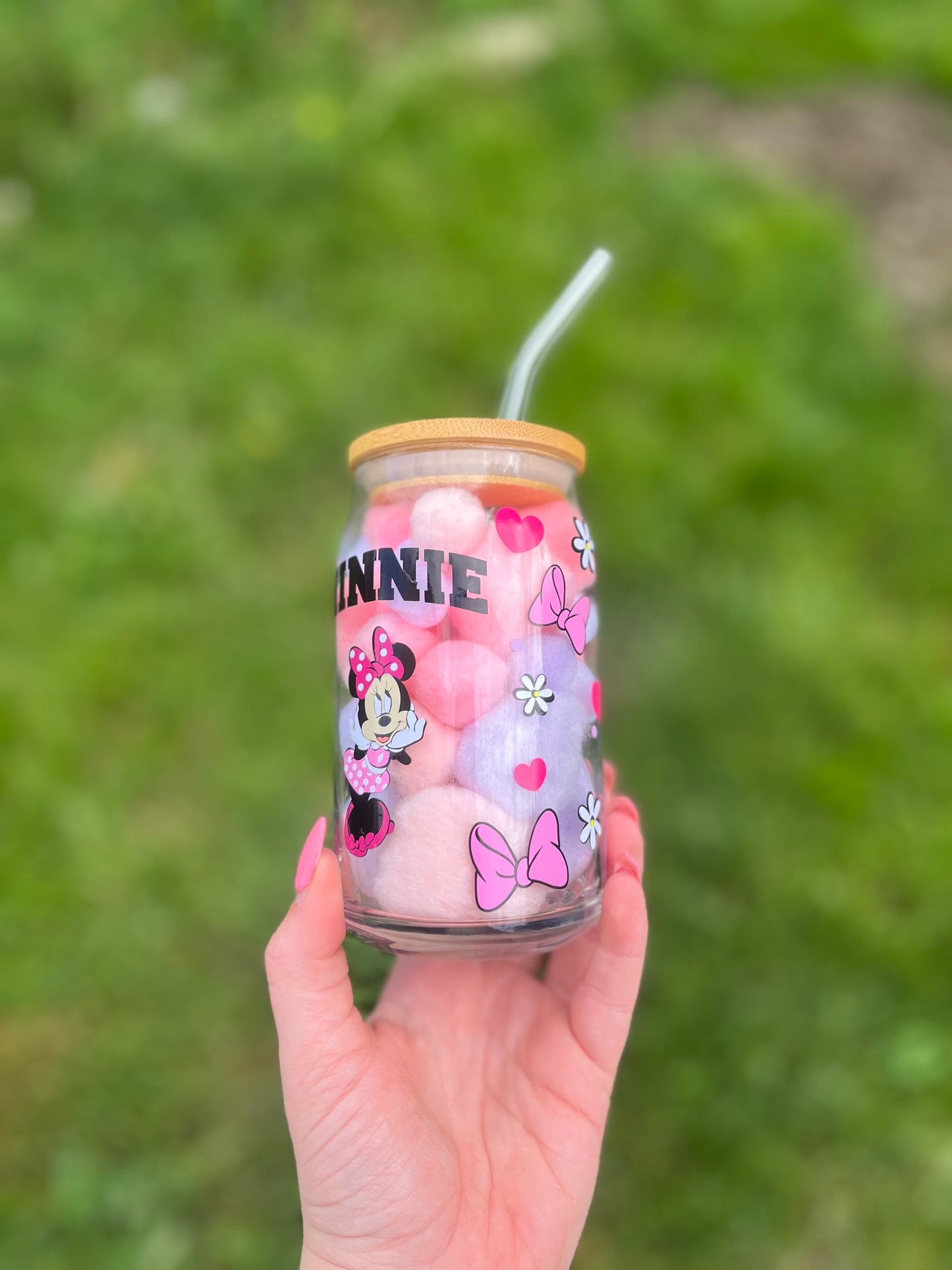 Minnie Mouse Soda Can Glass