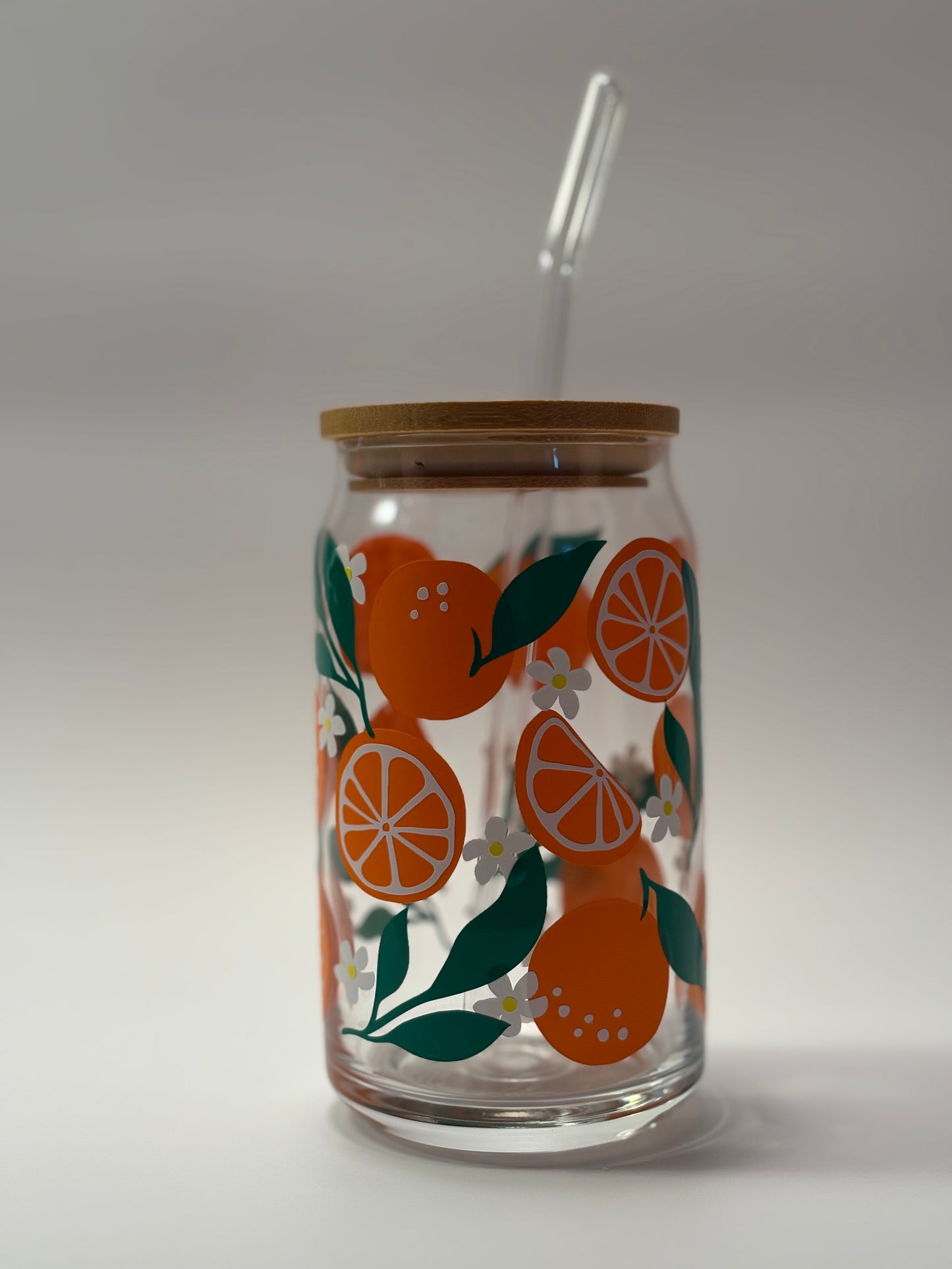 Orange Soda Can Glass