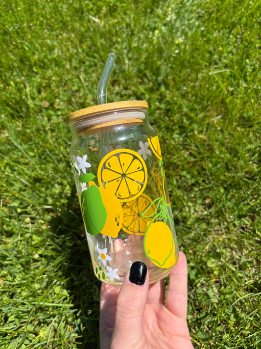 Lemon Soda Can Glass