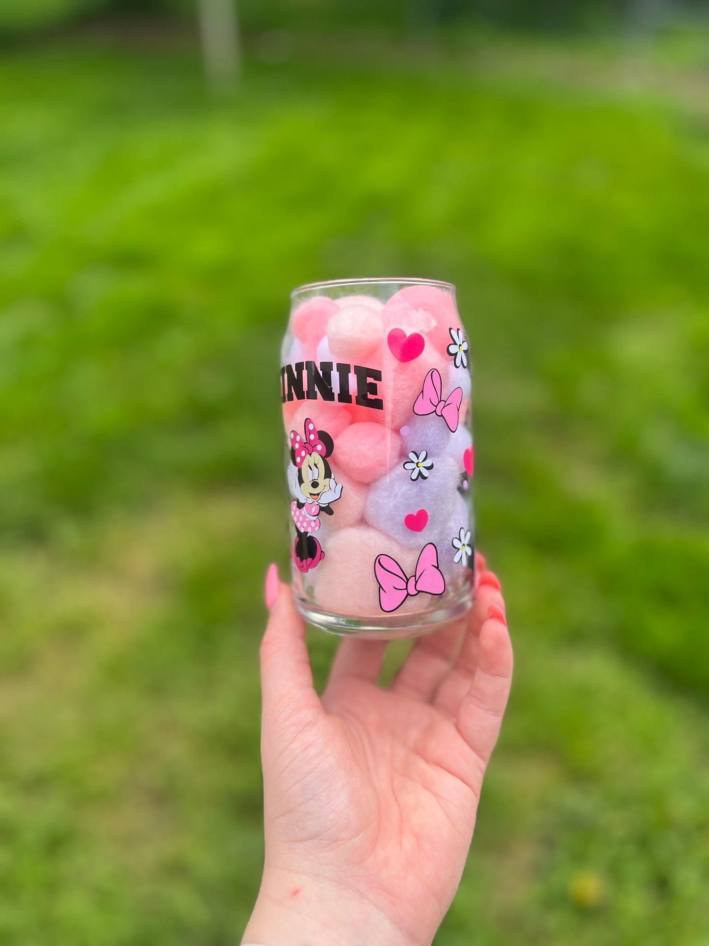 Minnie Mouse Soda Can Glass