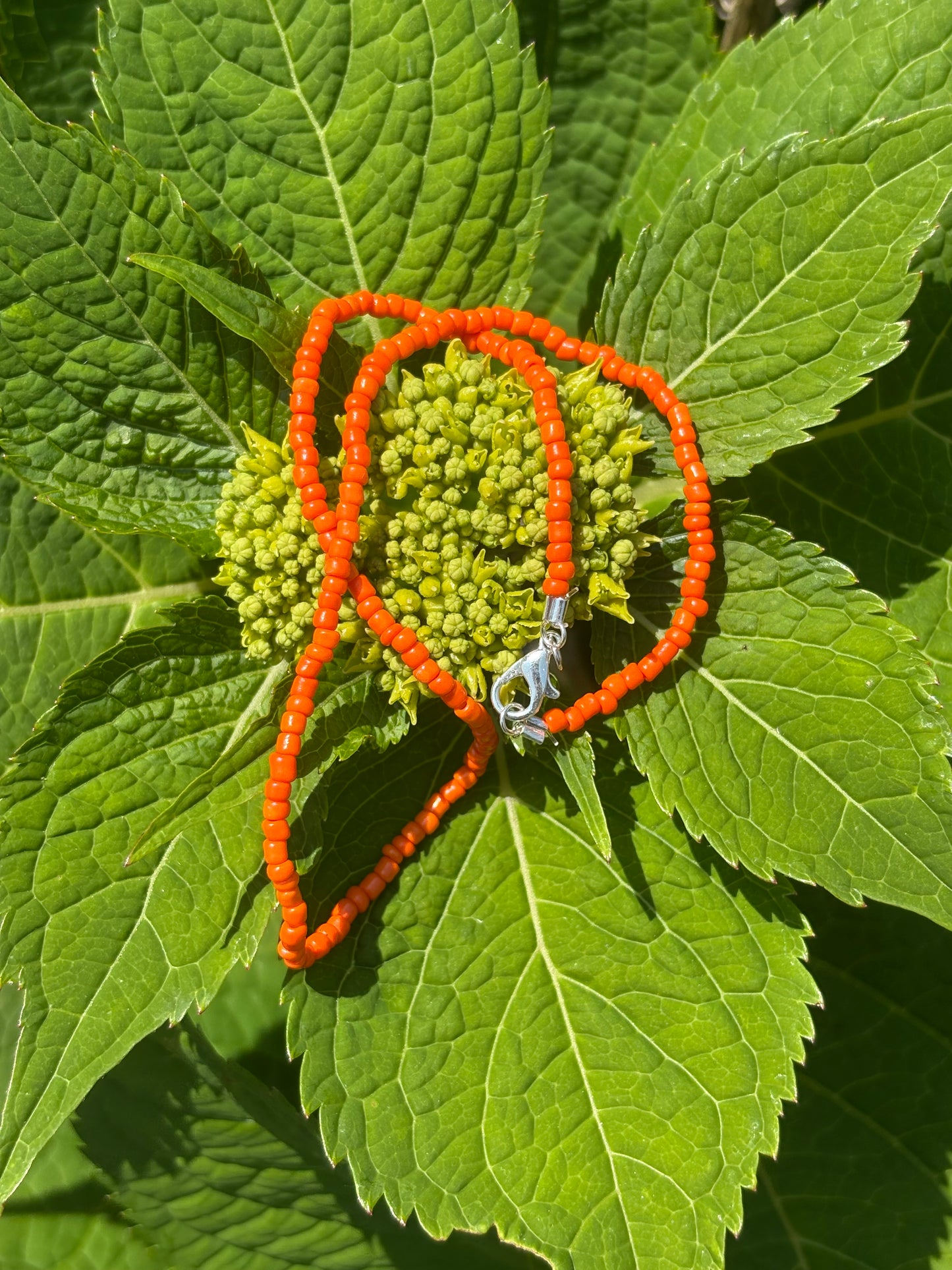 Solid Color Seed Bead Necklace