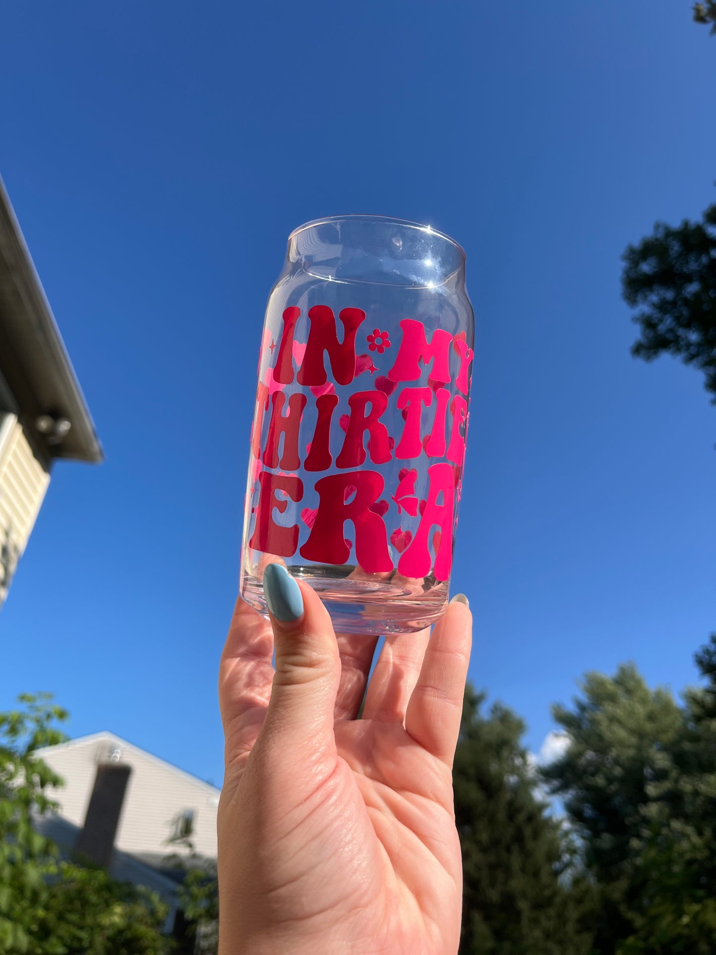 Birthday Era Soda Can Glass
