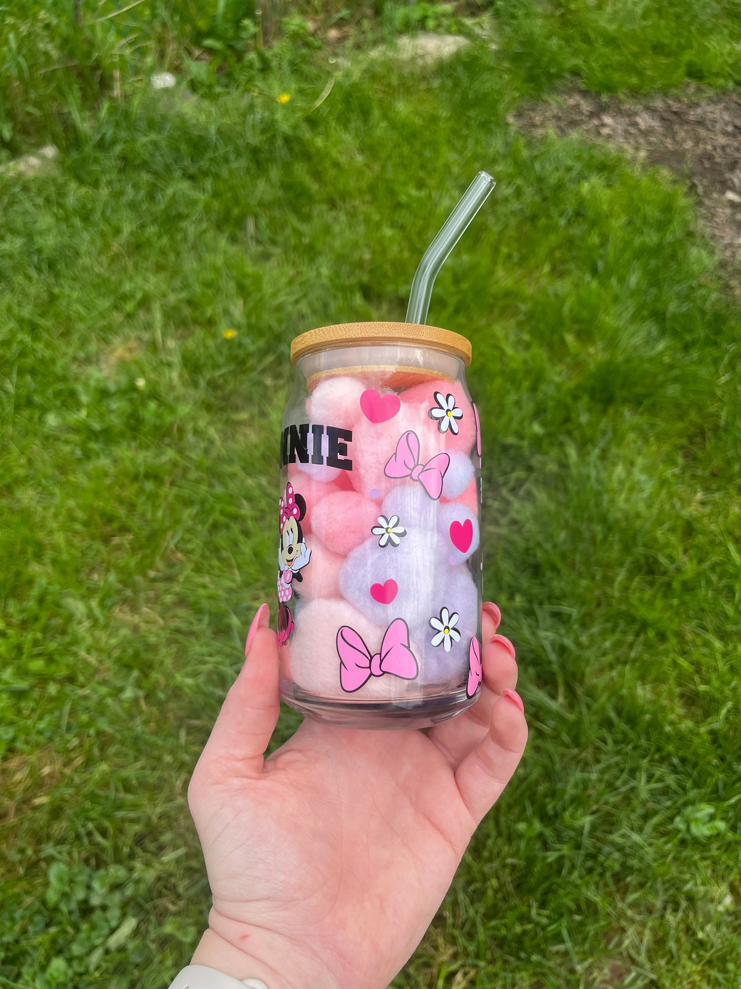 Minnie Mouse Soda Can Glass