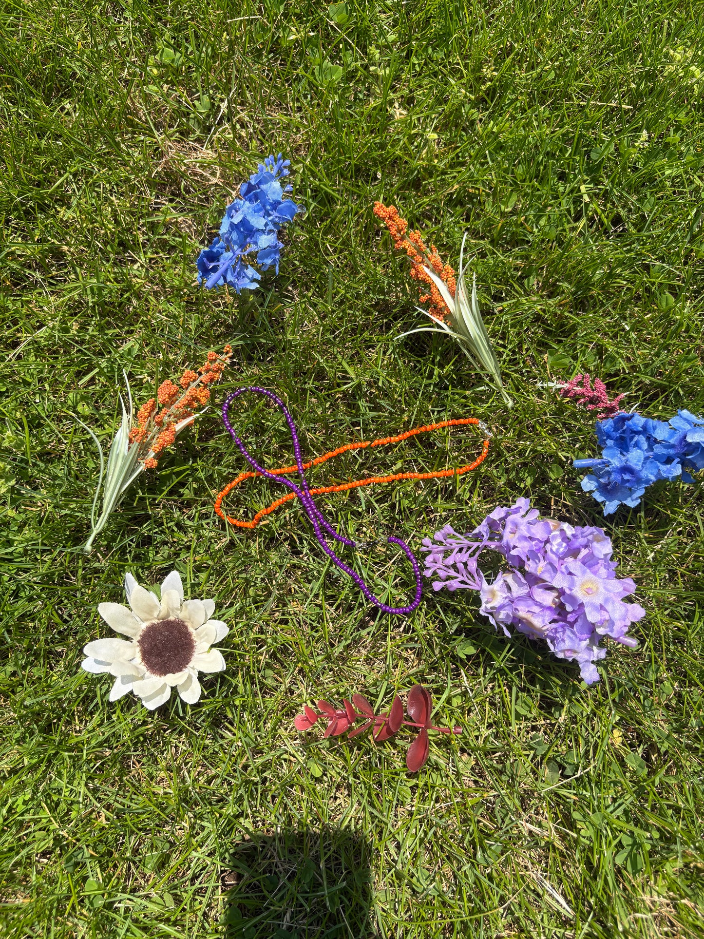 Solid Color Seed Bead Necklace