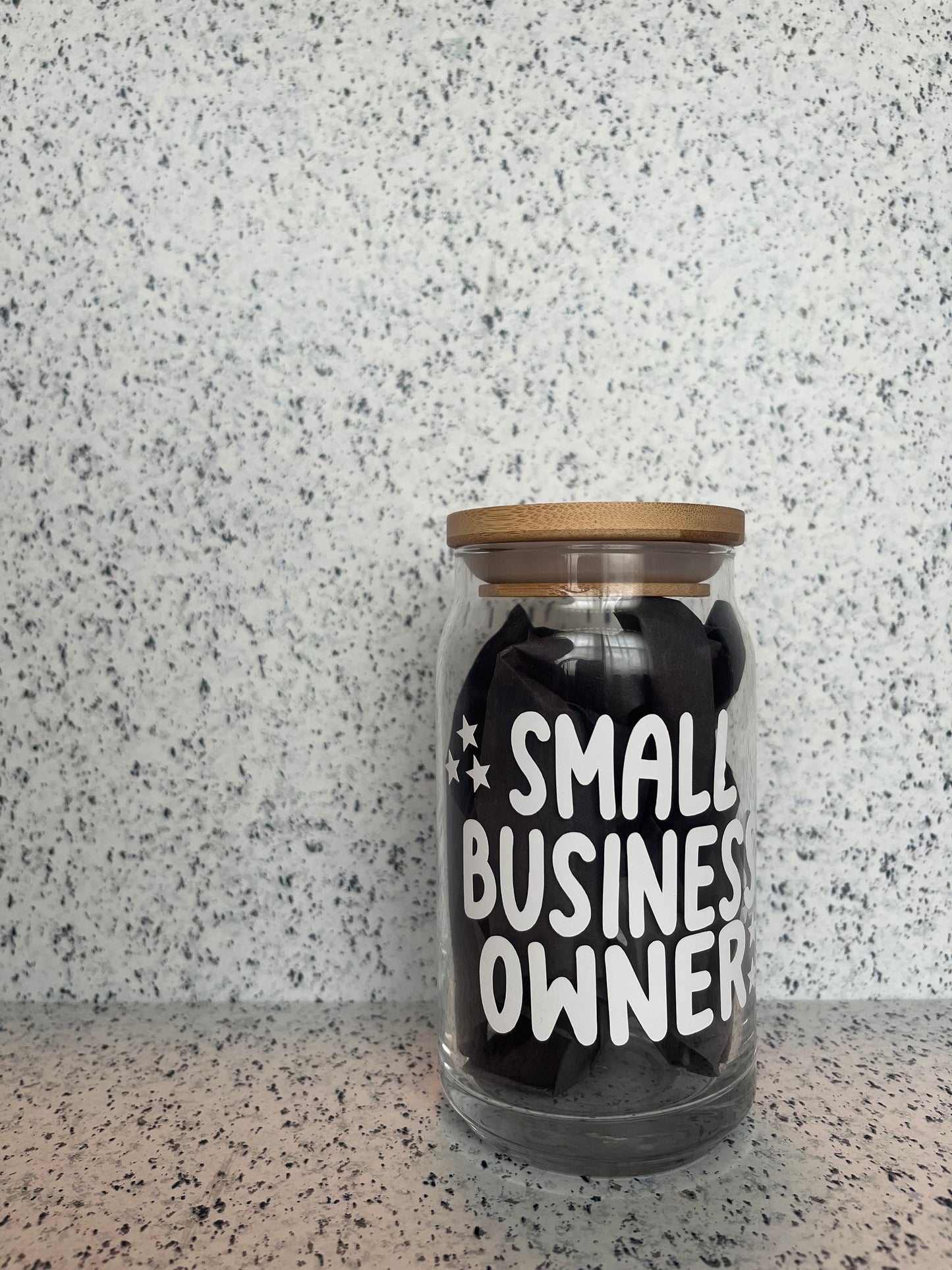 Small Business Babe / Owner Soda Can Glass