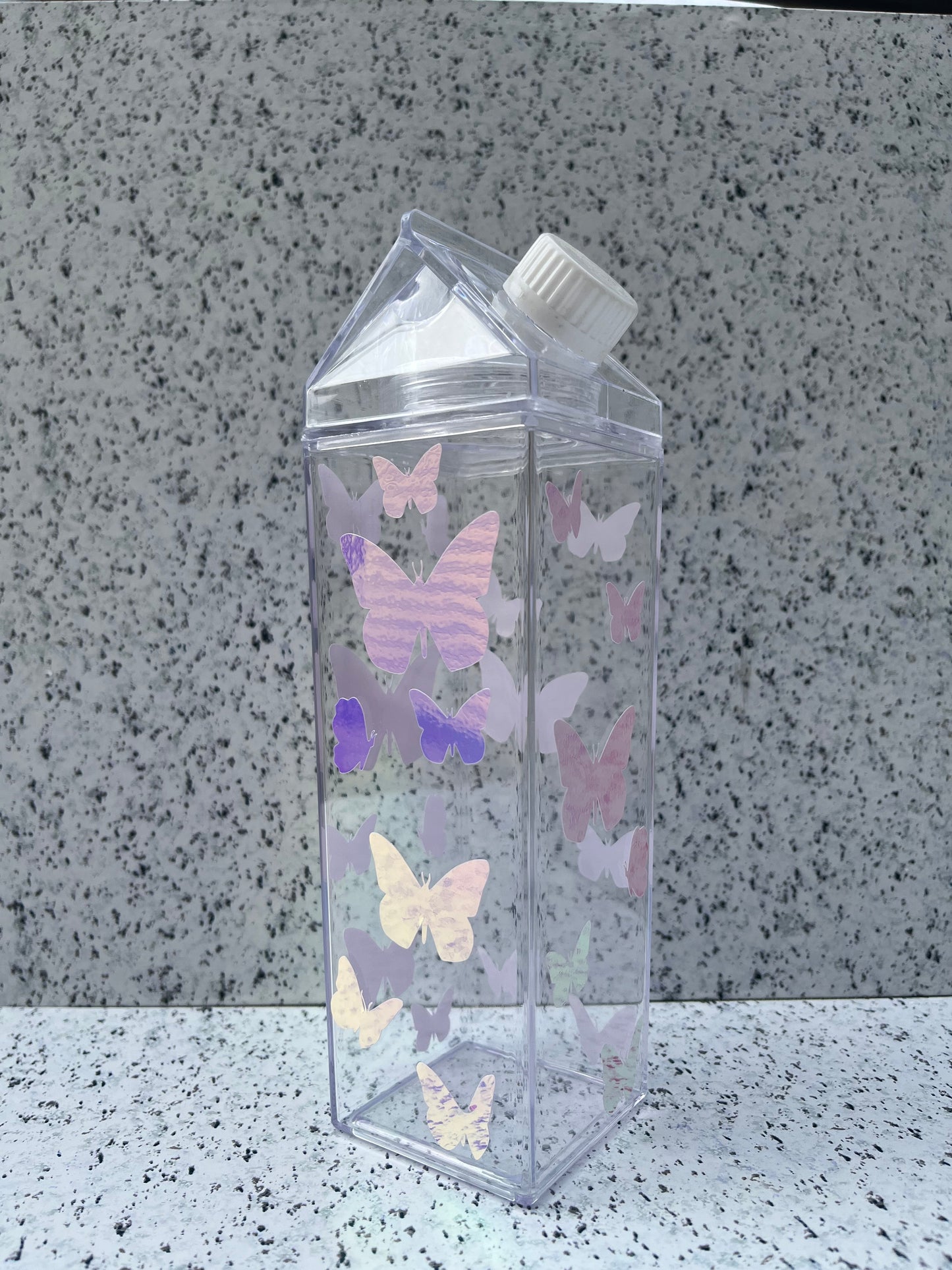 Butterfly Milk Carton Water Bottle