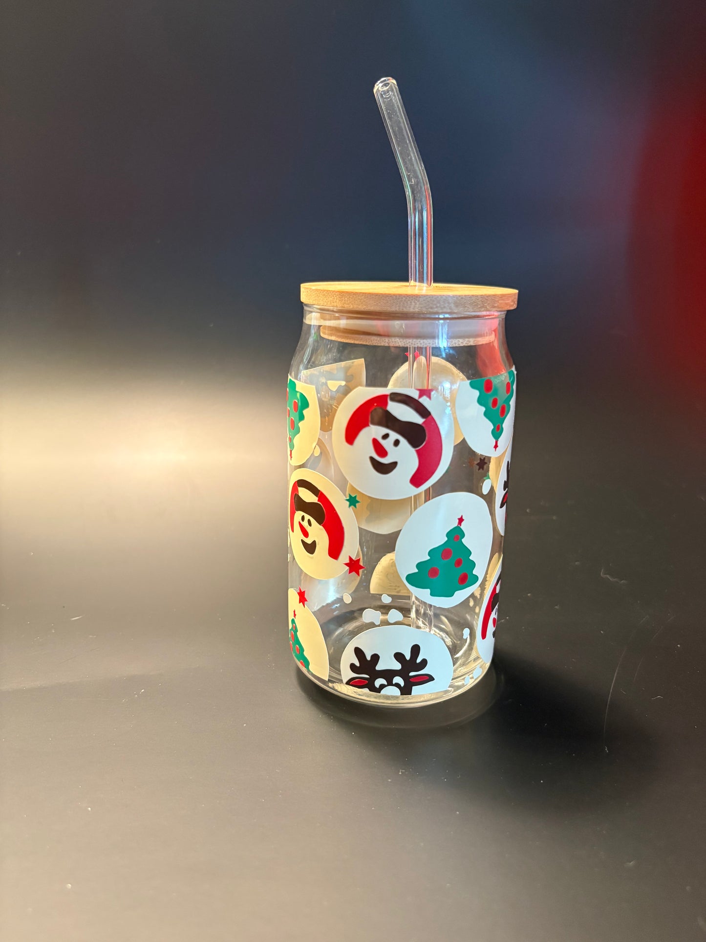Christmas Cookie Soda Can Glass