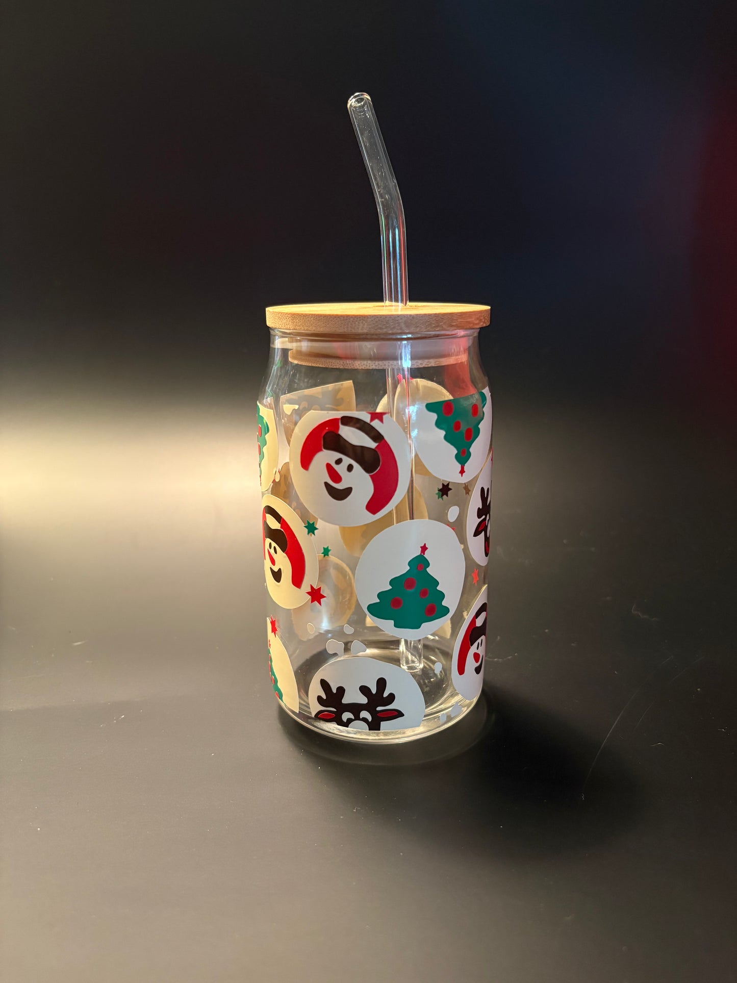 Christmas Cookie Soda Can Glass