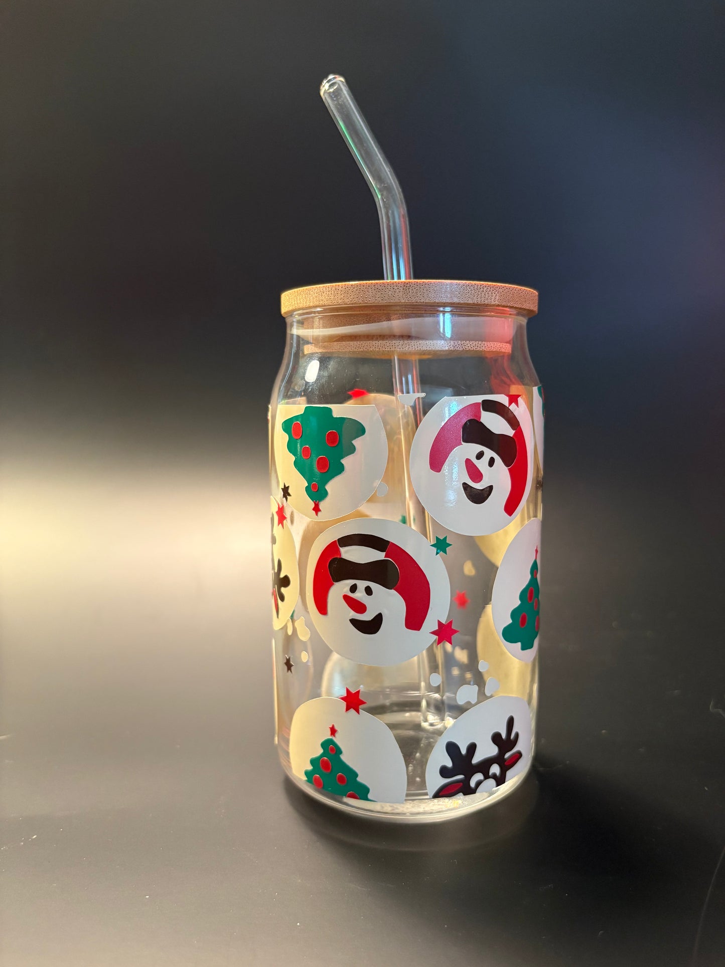 Christmas Cookie Soda Can Glass